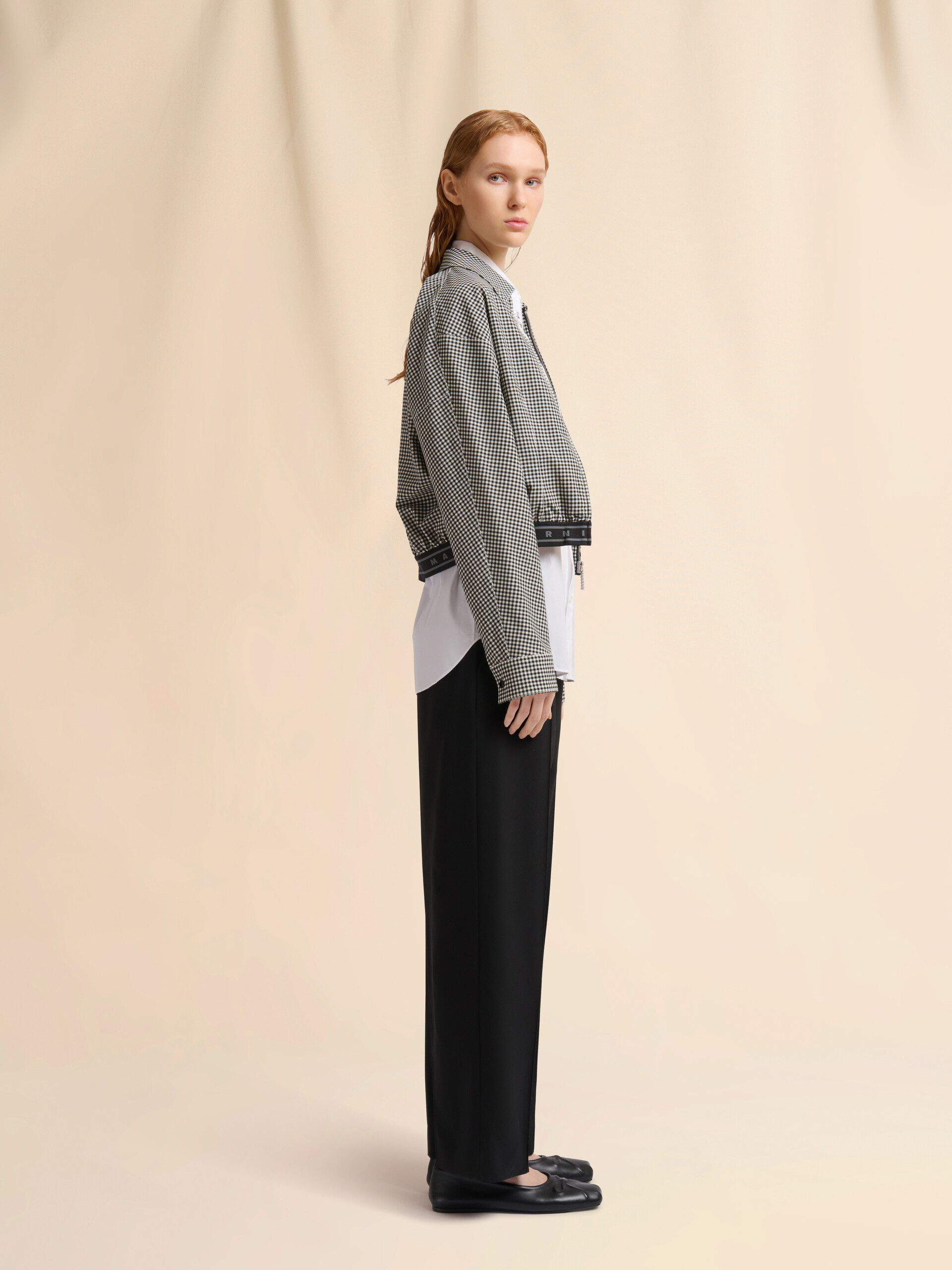 White organic poplin shirt with Marni Mending - Shirts - Image 5