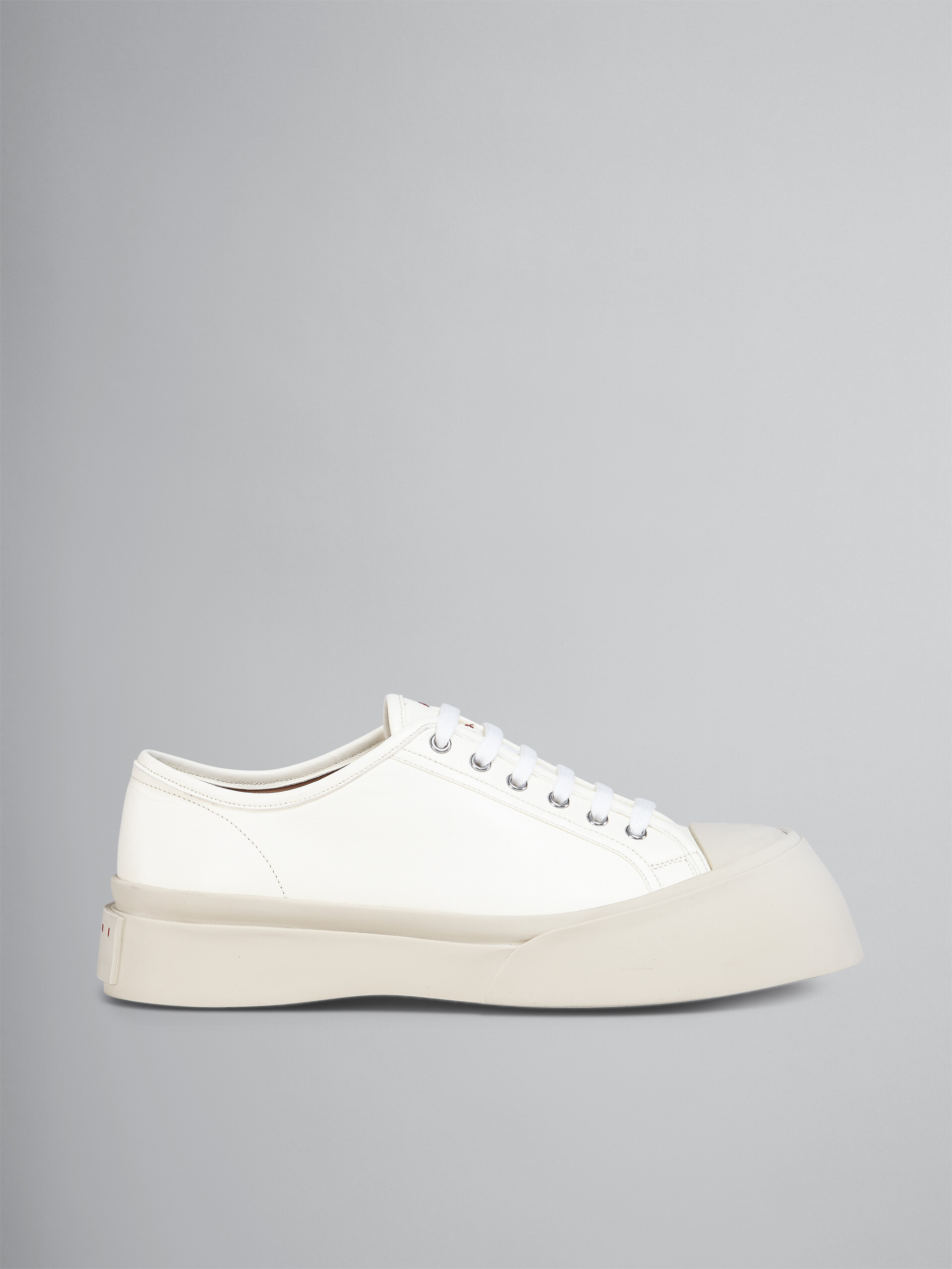 White soft calf leather PABLO sneaker - Sneakers - Image 1