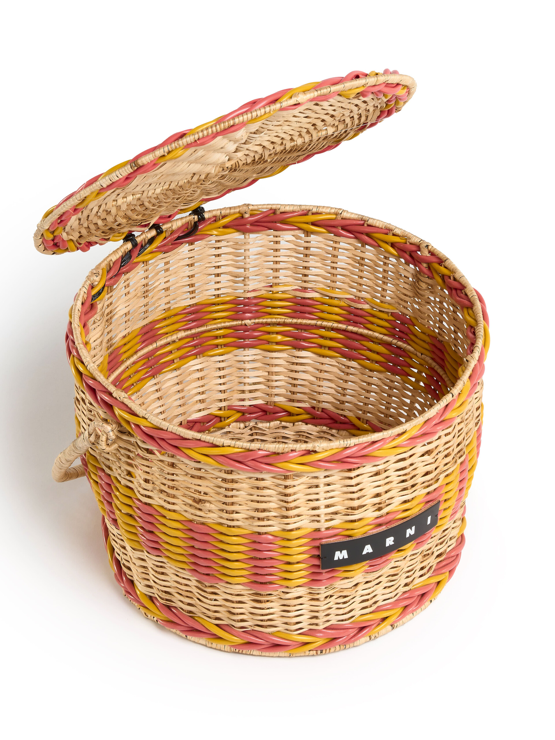 Orange natural fibre MARNI MARKET picnic basket - Accessories - Image 4