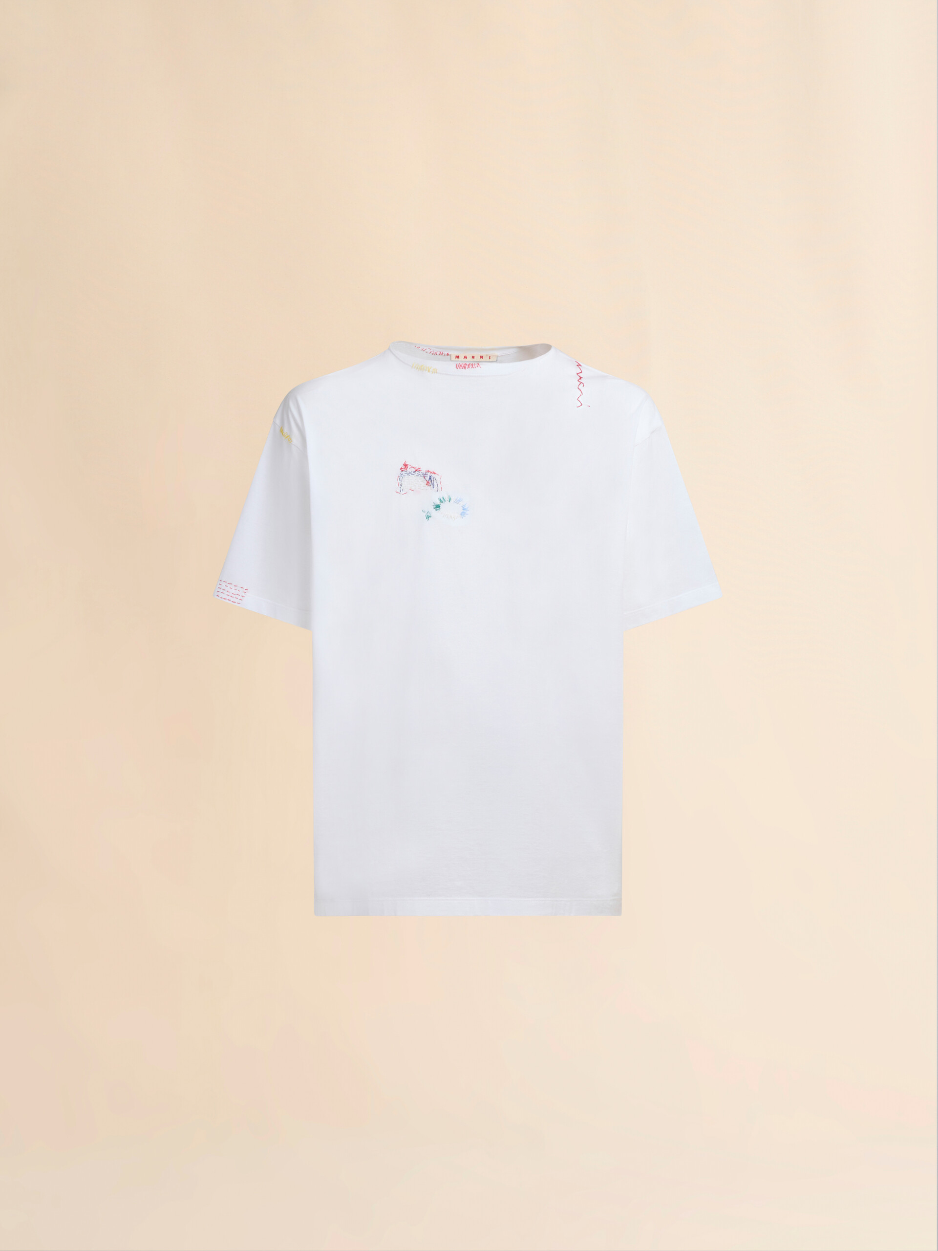 White organic cotton T-shirt - Shirts - Image 1