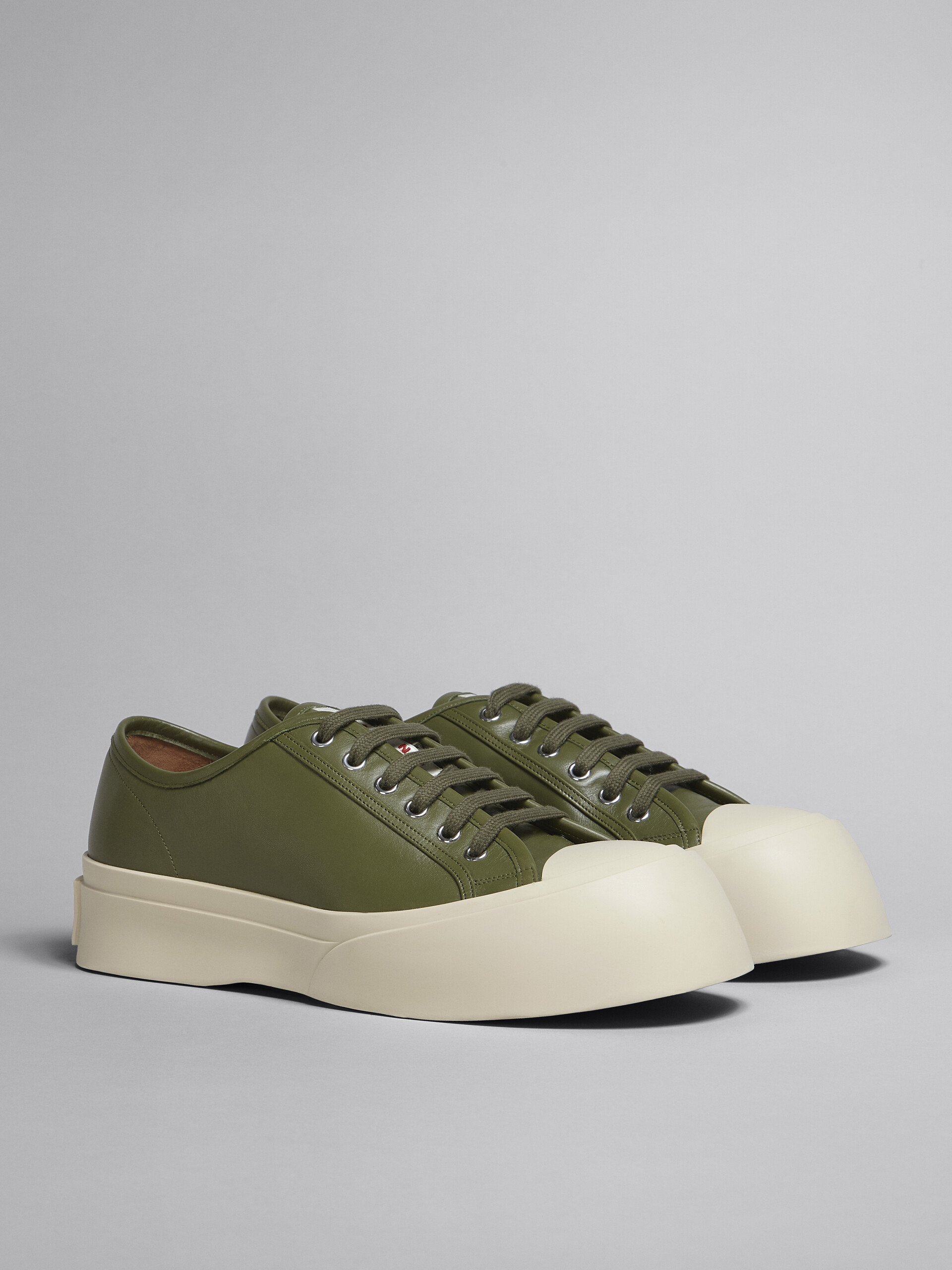 Green soft calf leather PABLO sneaker