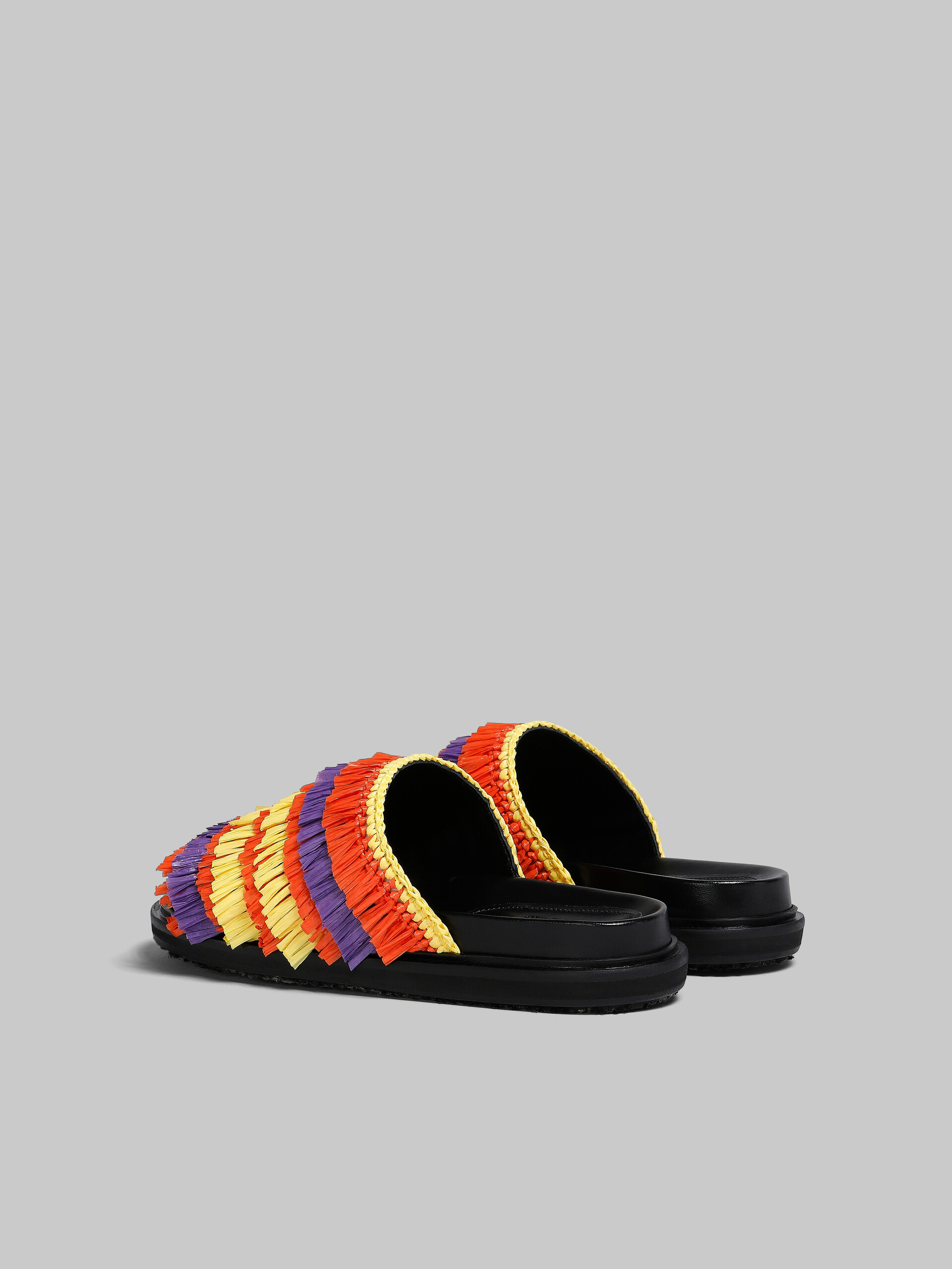 Multicoloured fringe slide sandal - Sandals - Image 3