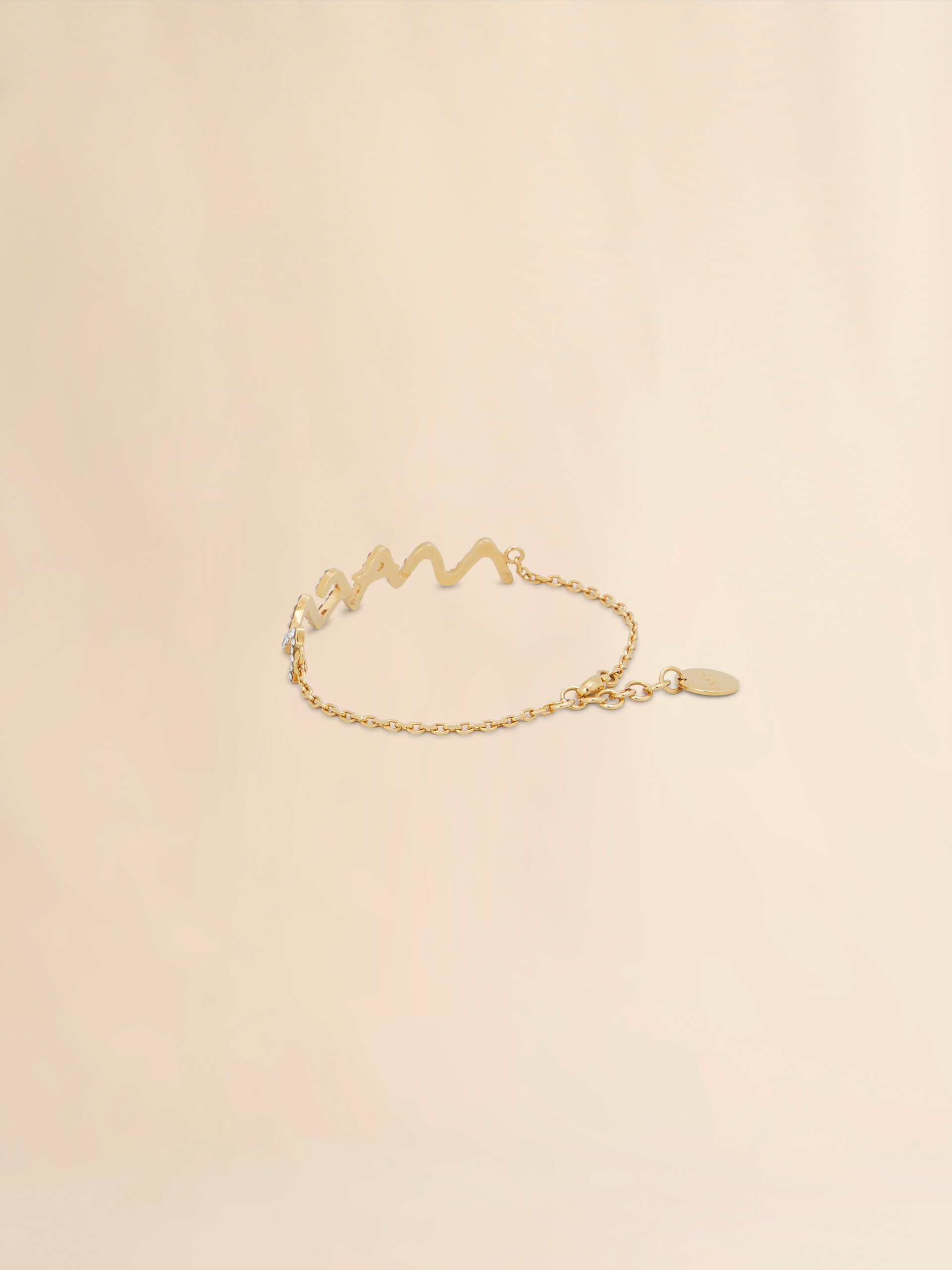 Chain bracelet with Marni Symbol and rhinestone pavé - Bracelets - Image 2