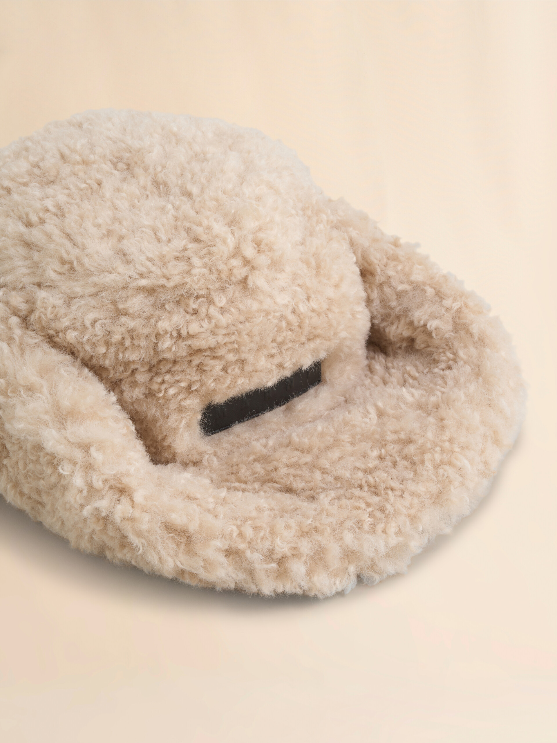 Ivory faux fur cowboy hat - Hats - Image 3