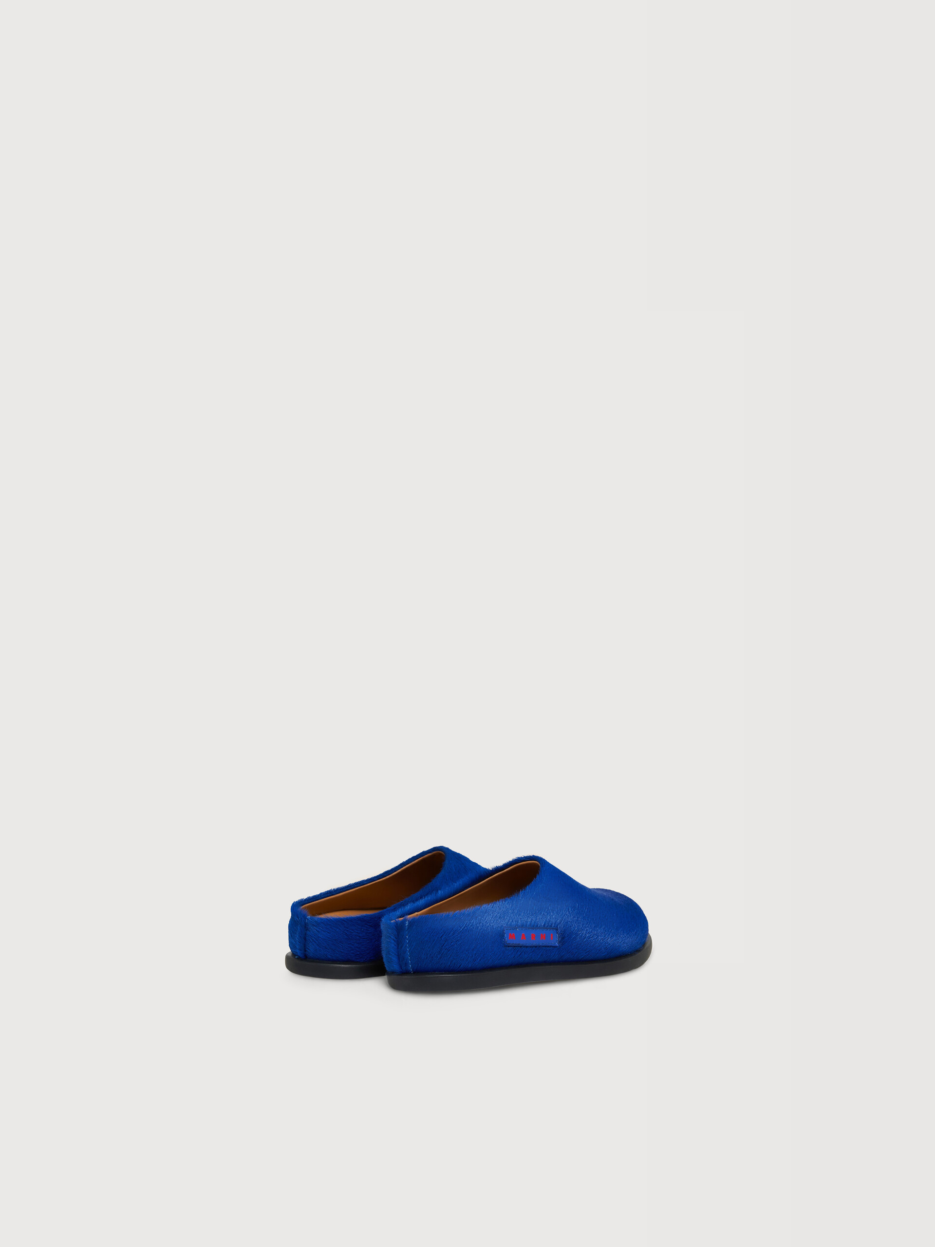 Blue pony hair Fussbett sabot - Sneakers - Image 3