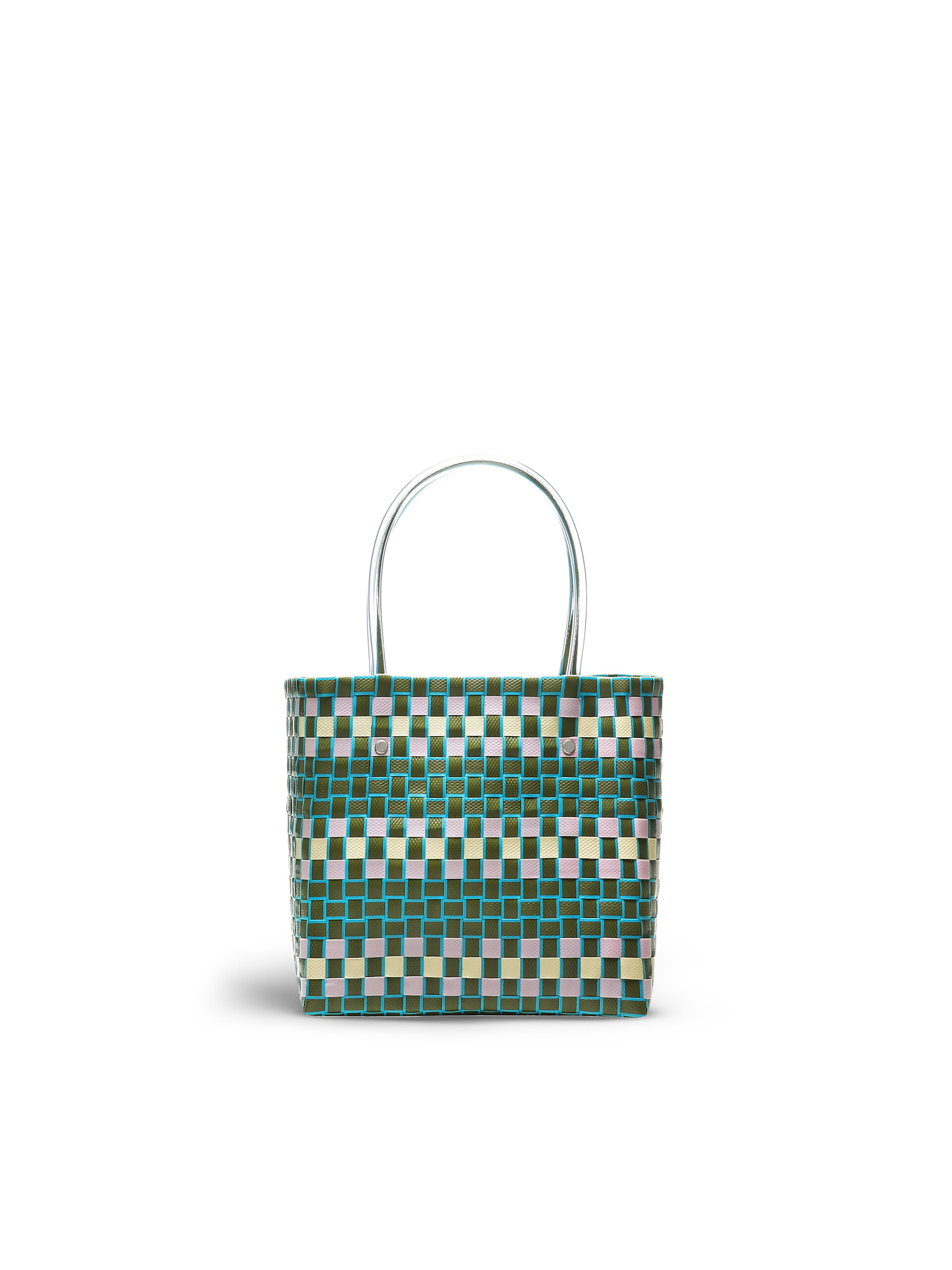 MARNI MARKET shopping bag in green polypropylene - Bags - Image 3