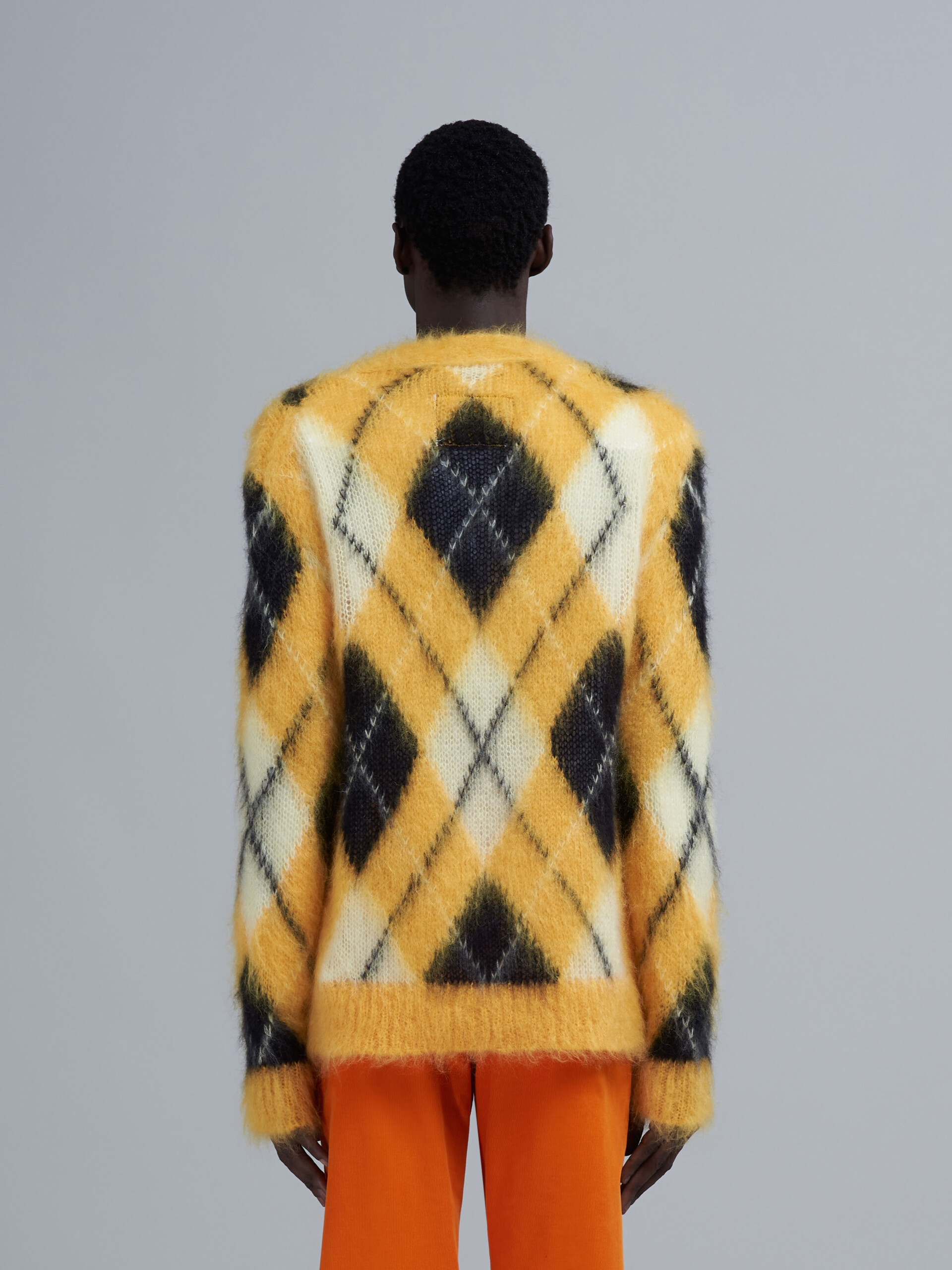Iconic mohair Argyle cardigan - Pullovers - Image 3