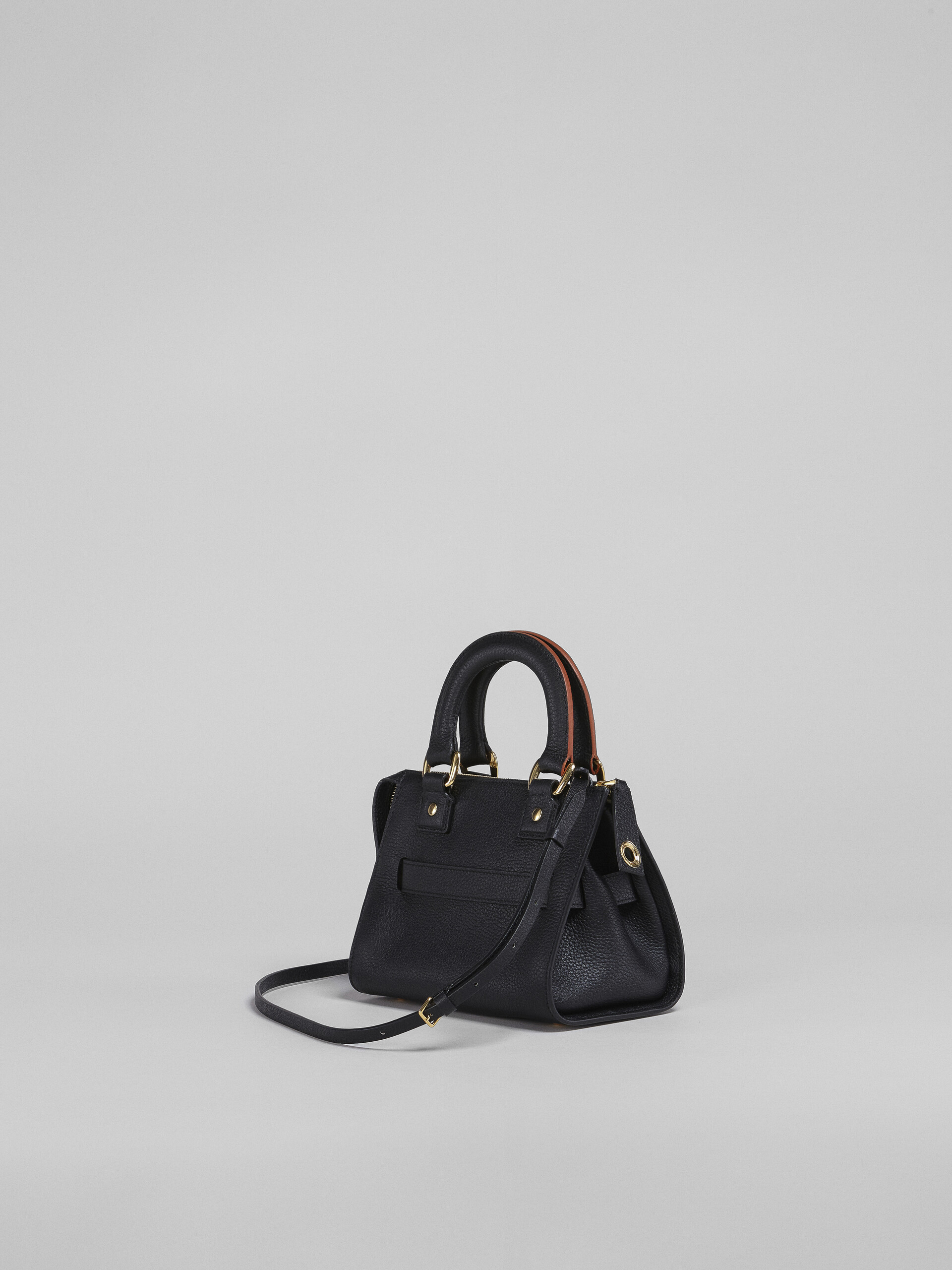 Black grained calf TREASURE mini top handle bag - Handbags - Image 2