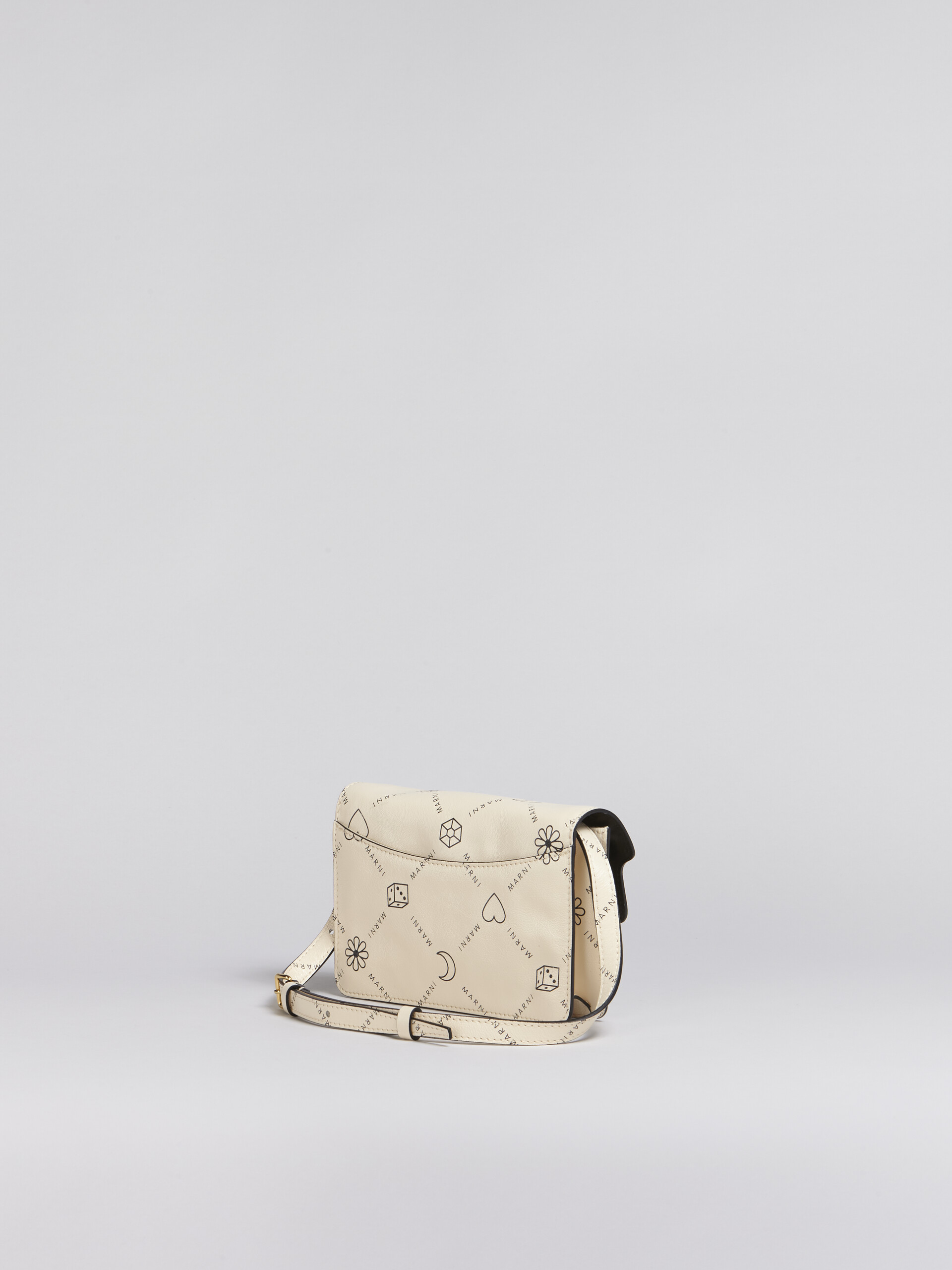 TRUNK SOFT bumbag in white Marnigram print leather - Belt Bags - Image 2