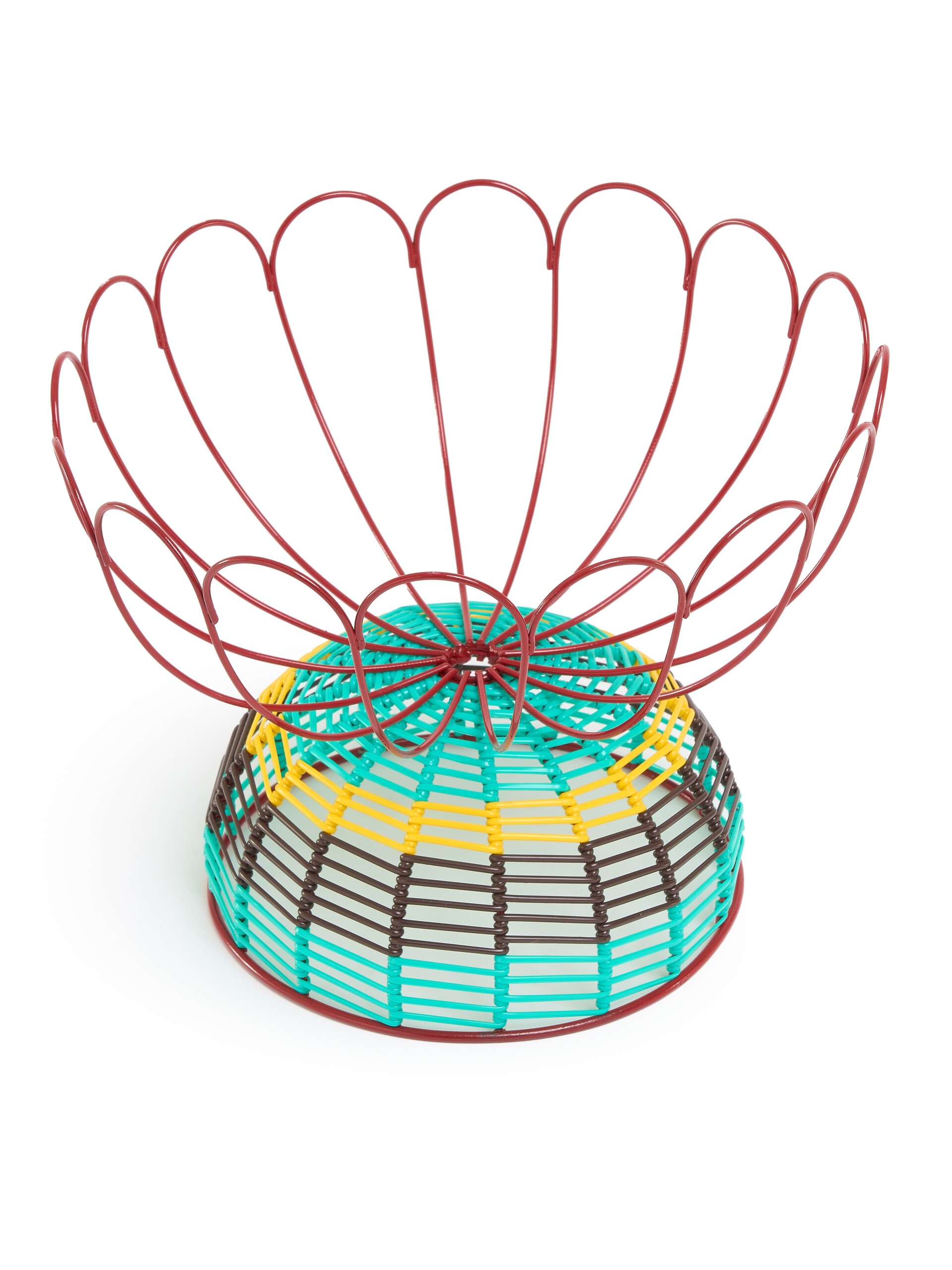 Turquoise Marni Market Wire Fruit Basket - Accessories - Image 3