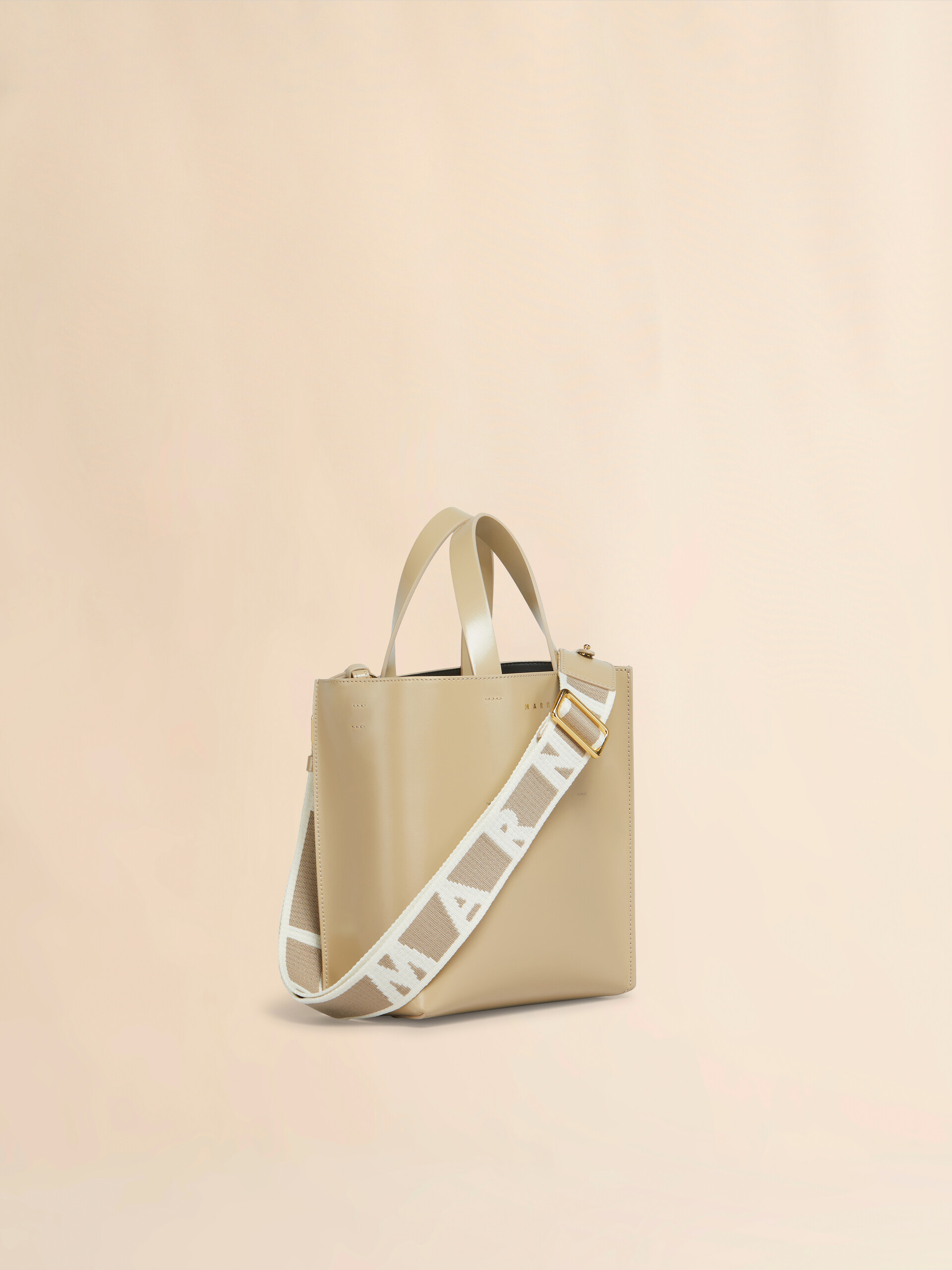Museo Mini Bag in light blue leather - Shopping Bags - Image 5