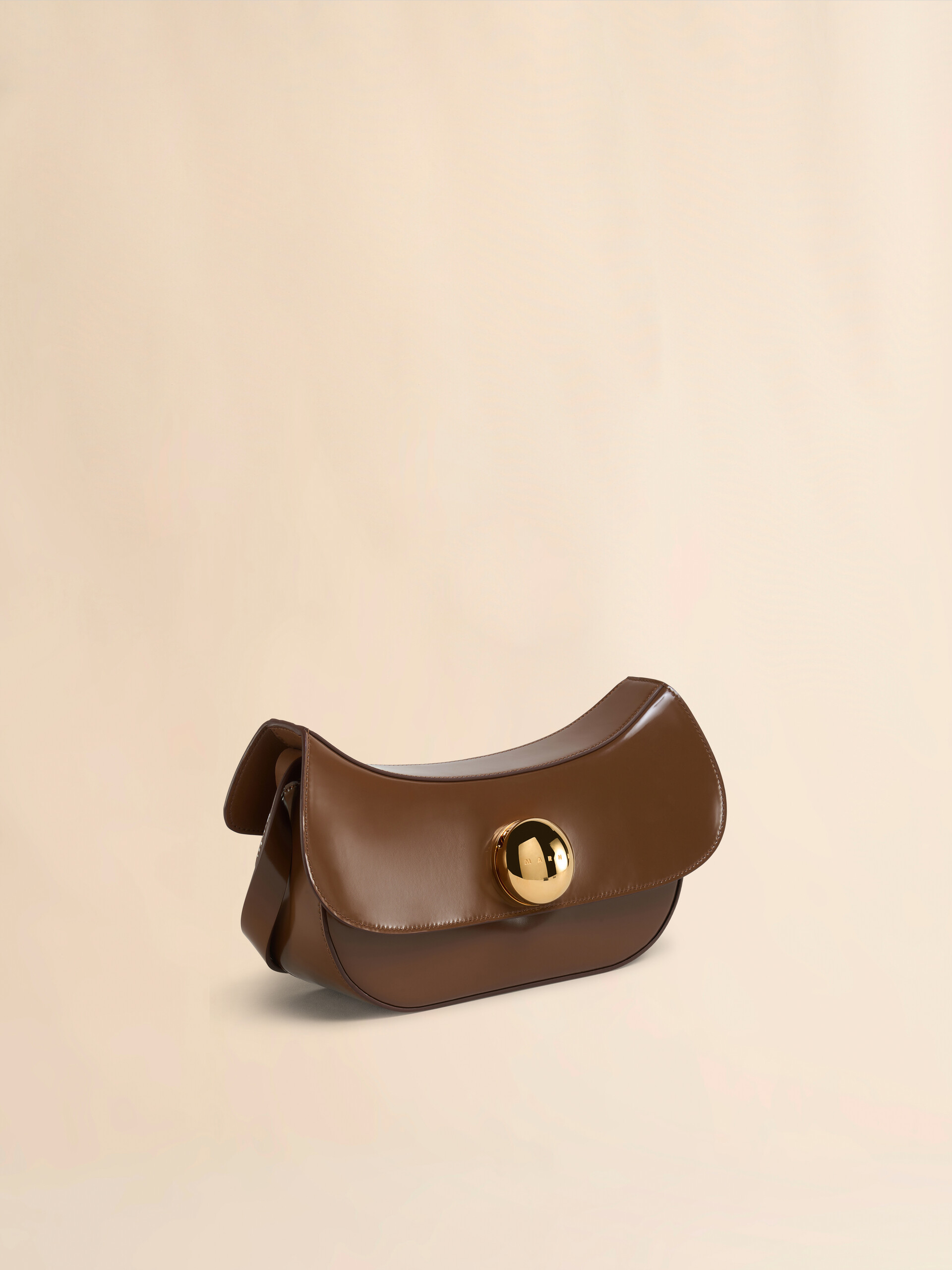 Brown leather Butterfly medium hobo bag - Shoulder Bags - Image 4