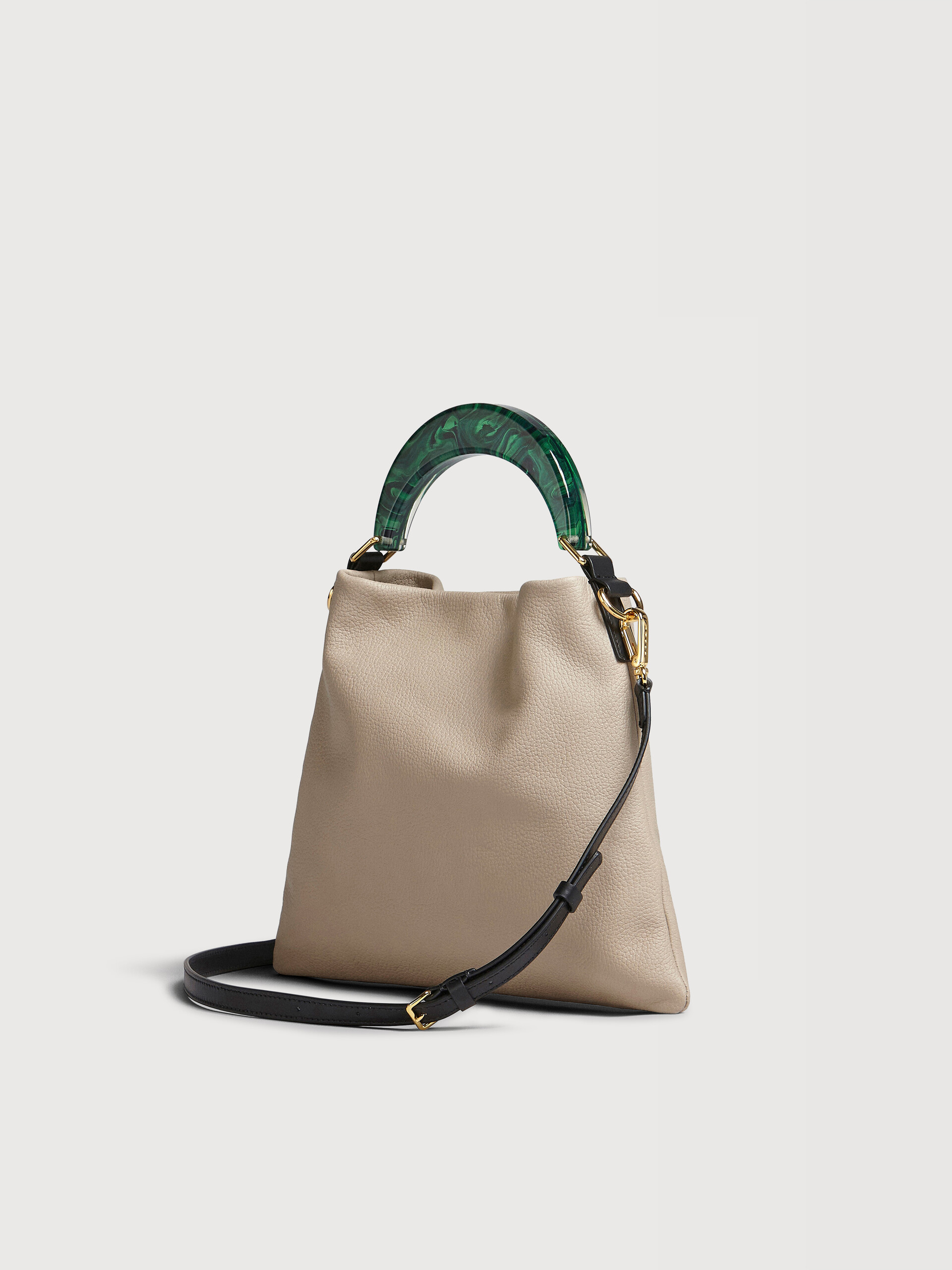 Venice Small Bag in black leather - Shoulder Bags - Image 2