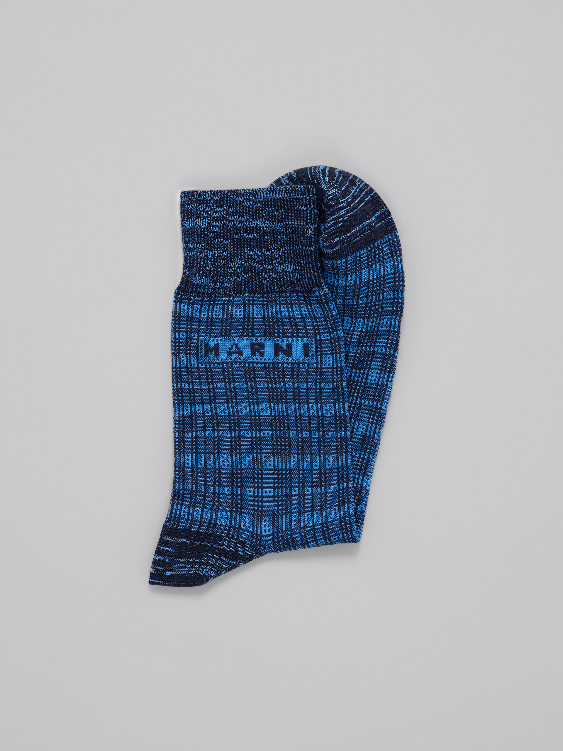 Blue socks with logo inlay - Socks - Image 2