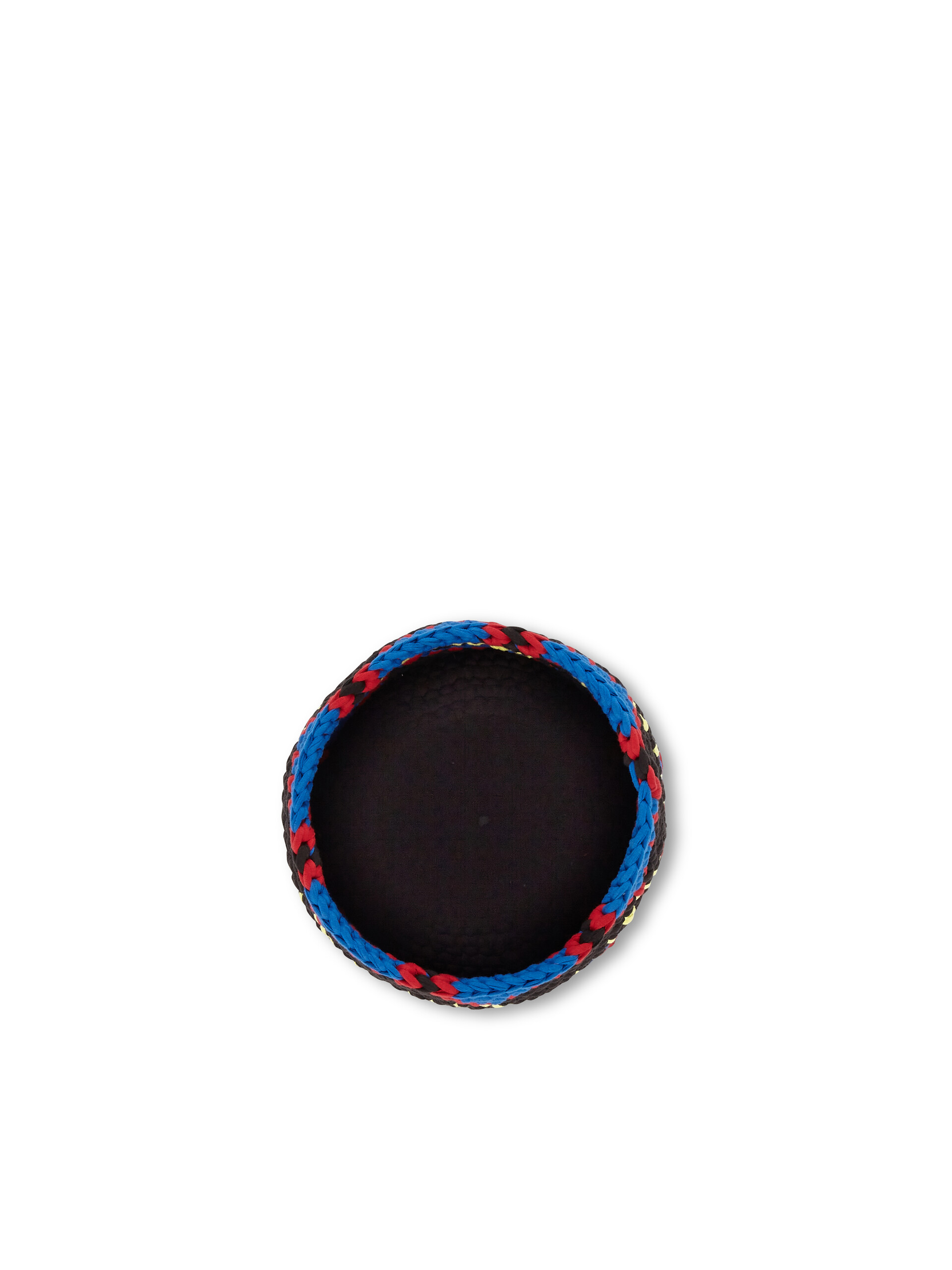 Medium MARNI MARKET vase holder in blue and black crochet - Furniture - Image 4
