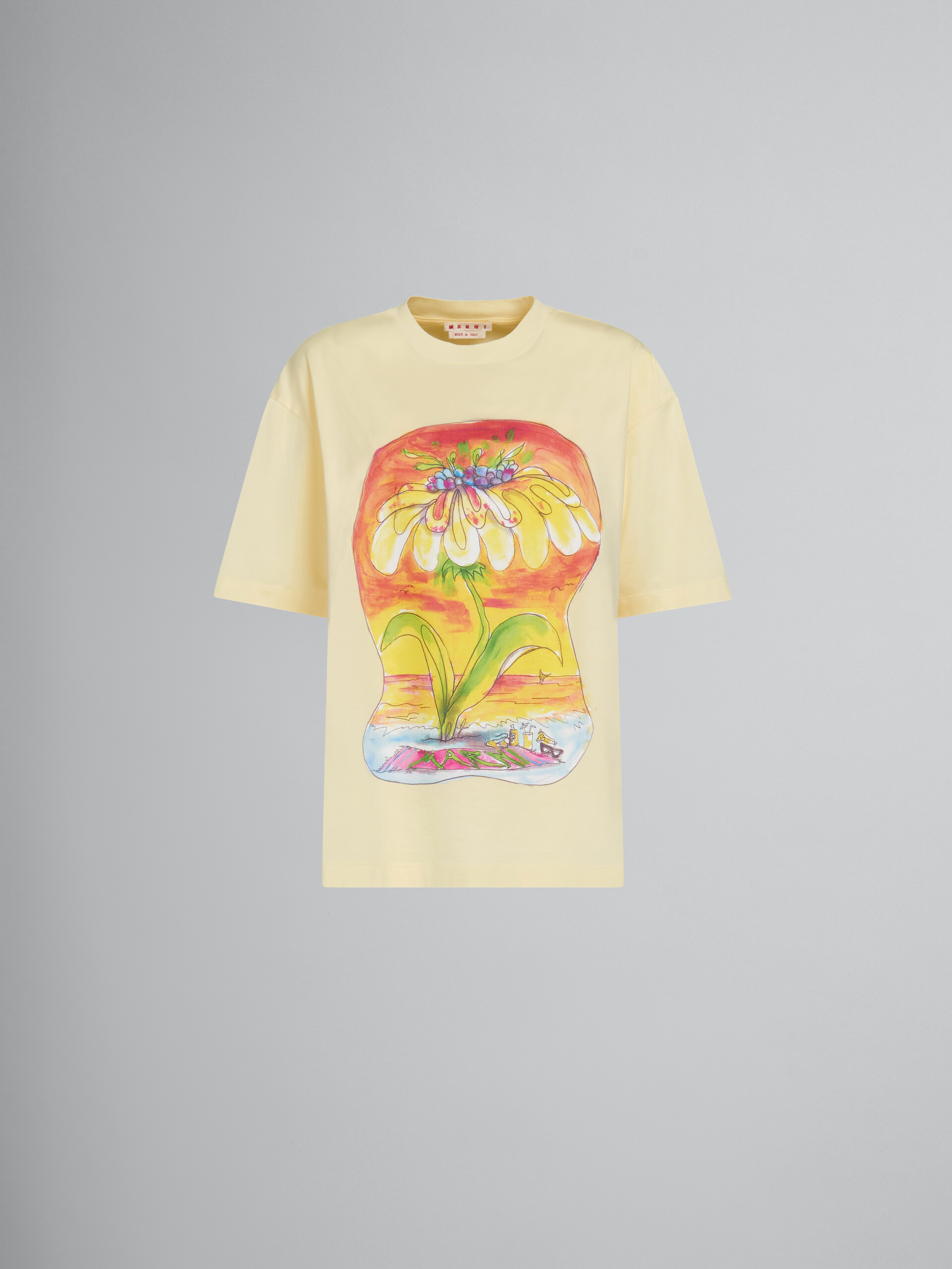 Yellow T-shirt with Daydreaming print - T-shirts - Image 1