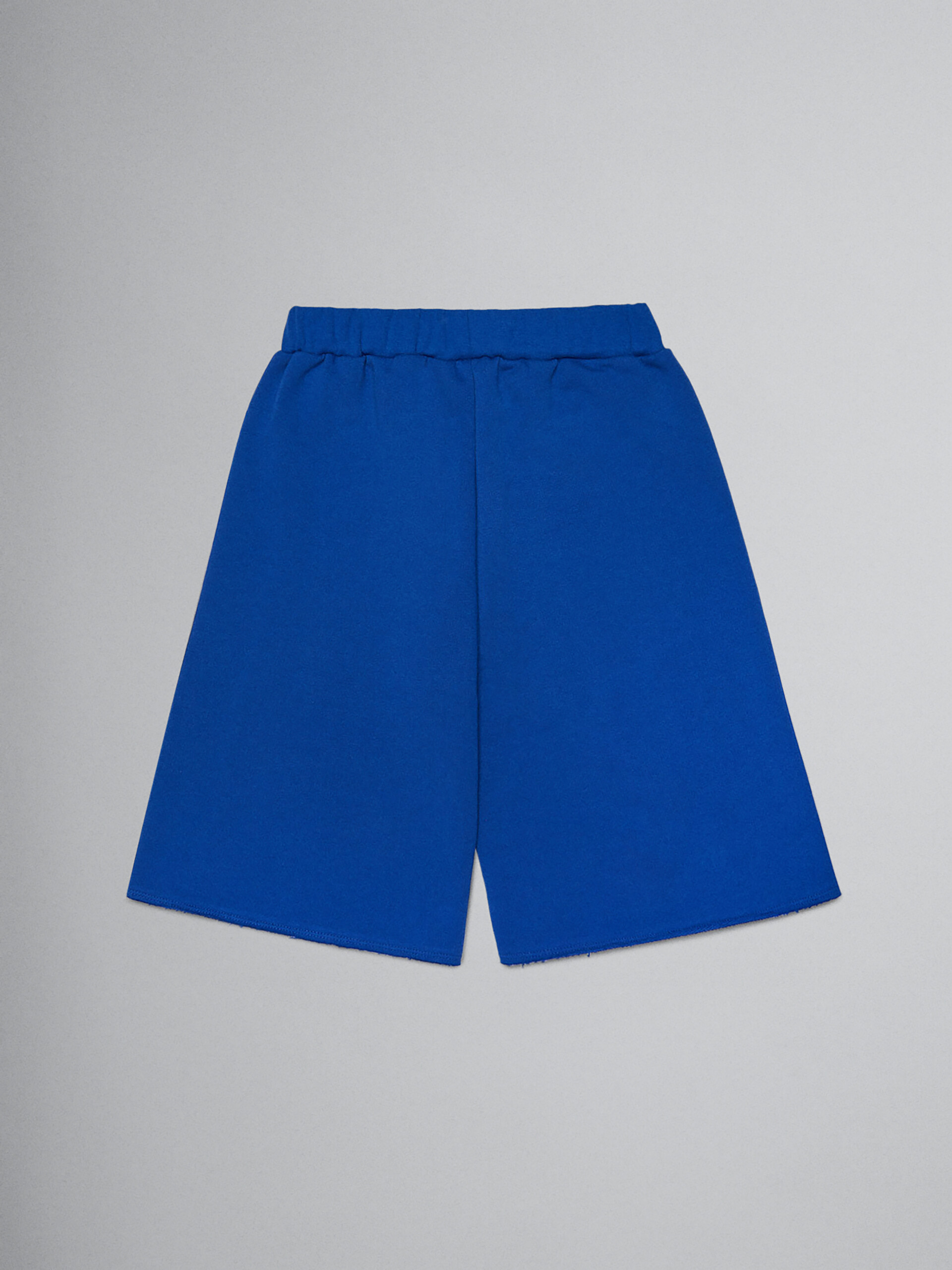 Blue fleece shorts with Brush logo - Pants - Image 2