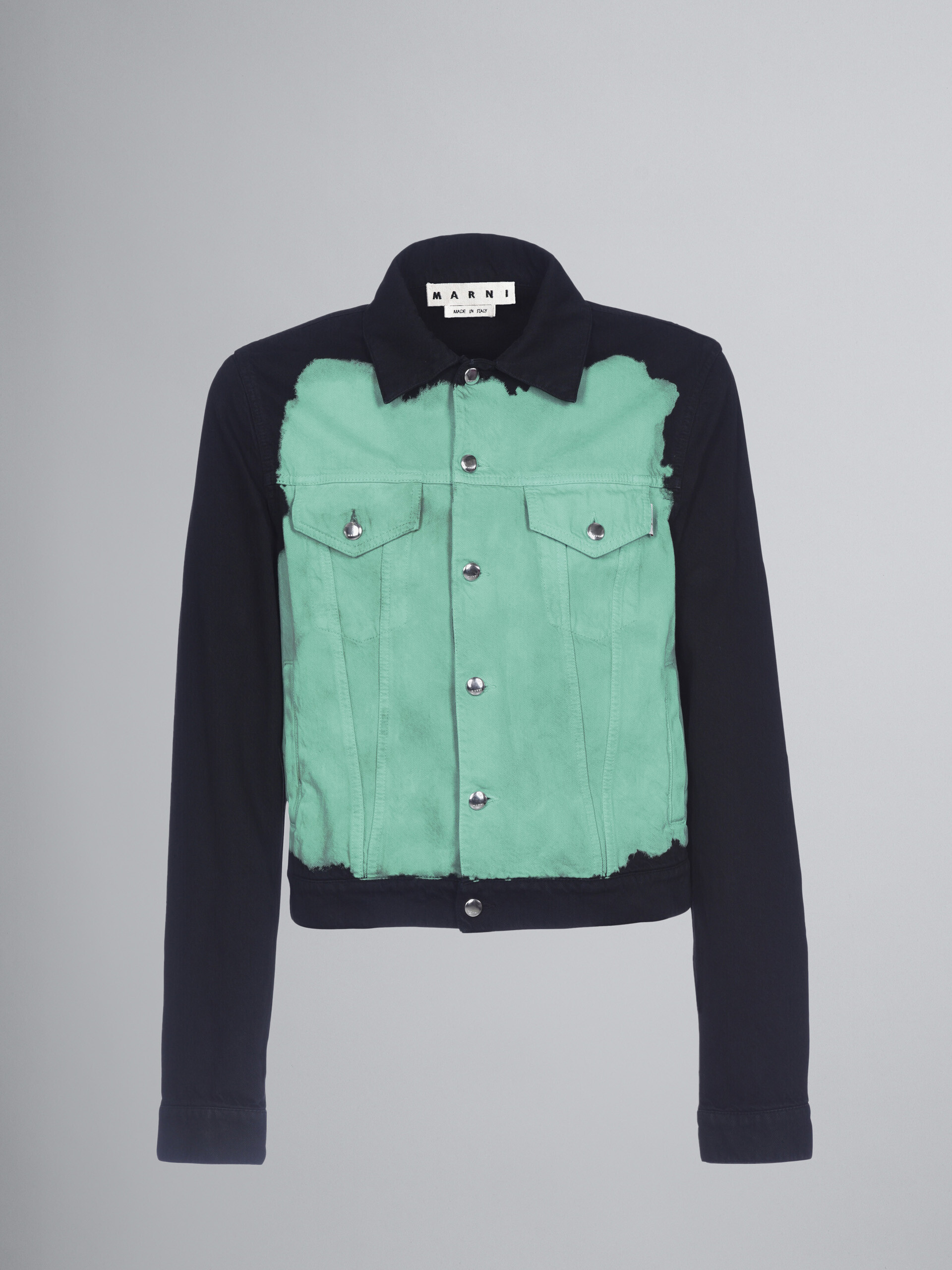 turquoise jean jacket