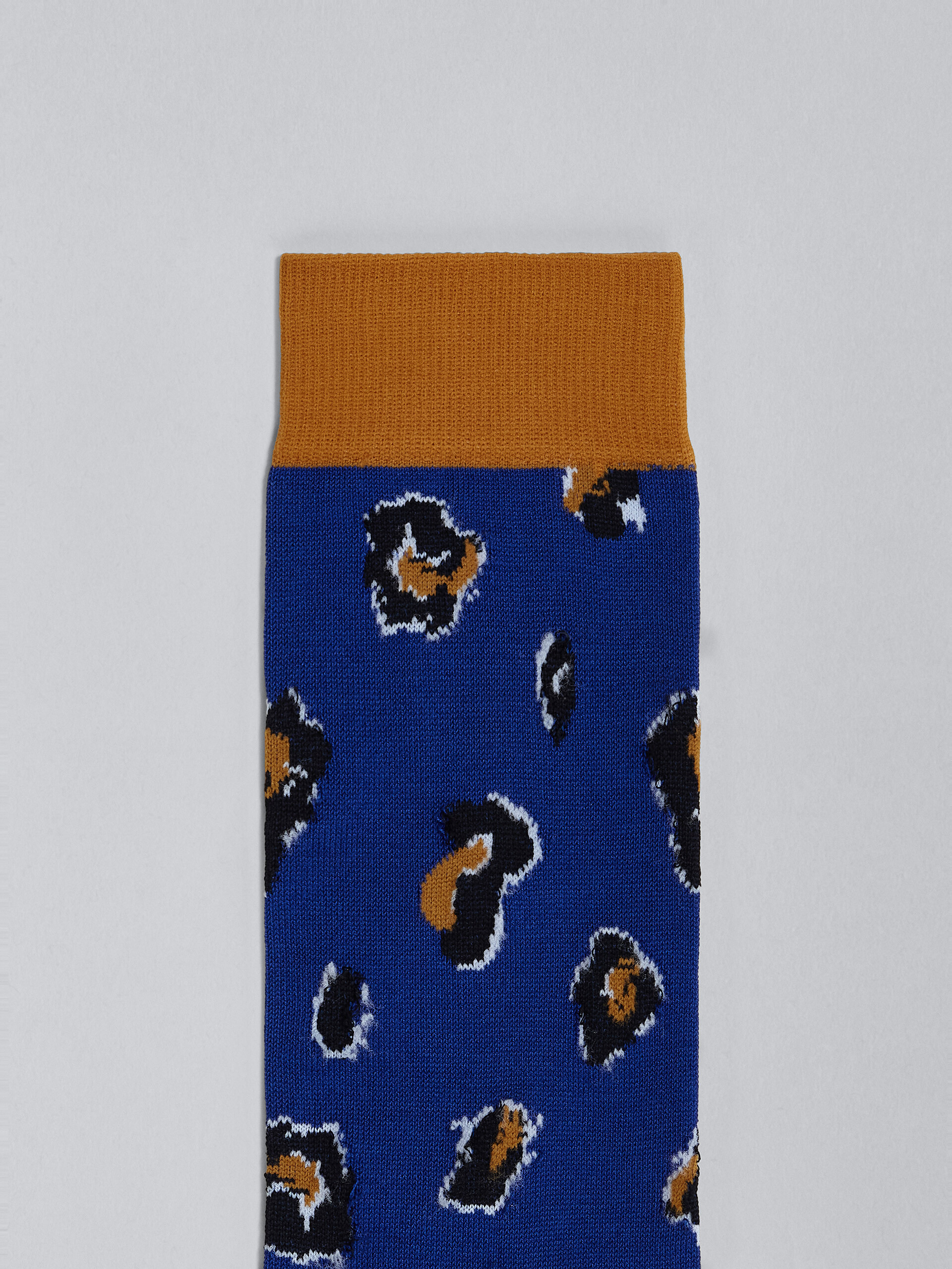 Blue Feline Twist cotton and nylon socks - Socks - Image 3