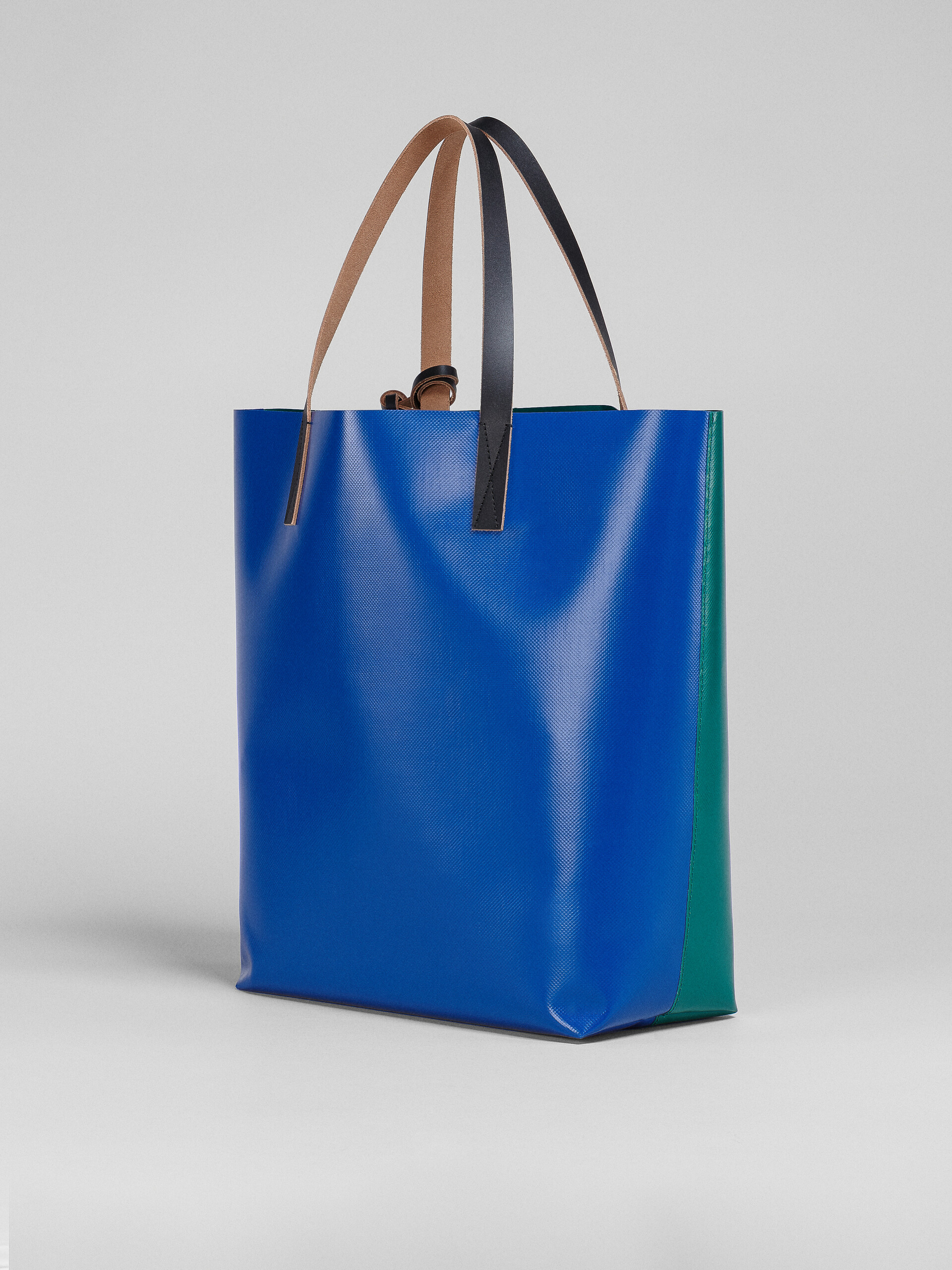 Green and blue TRIBECA bag in Tiger print - Shopping Bags - Image 3