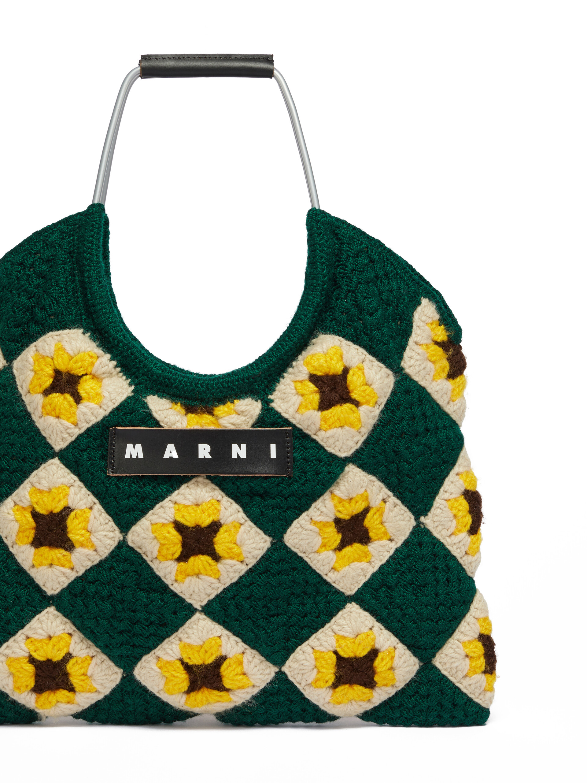 Blue Crochet Marni Market Hedge Bag - Shopping Bags - Image 4