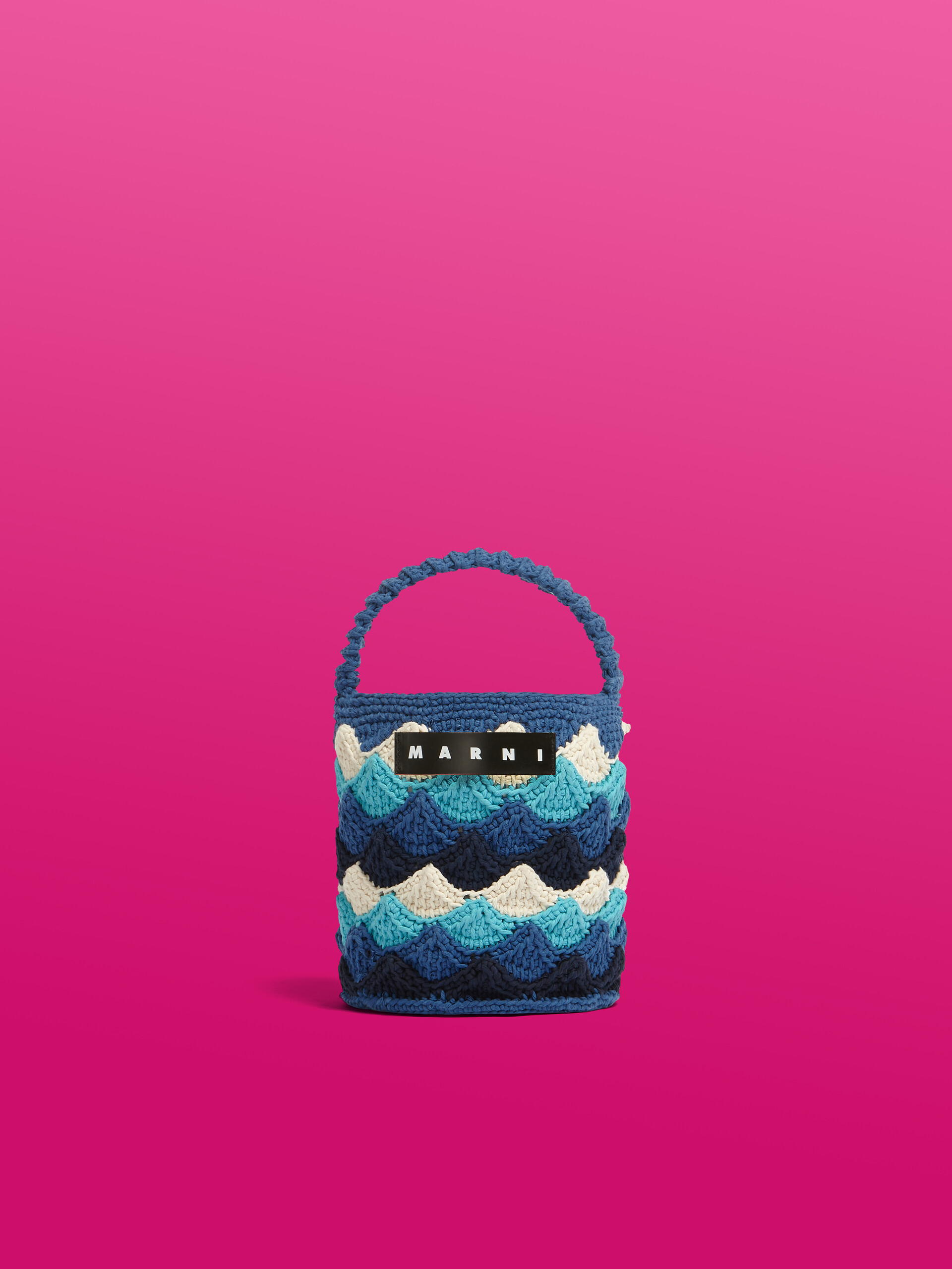 Blue Crochet MARNI MARKET ROSAL Bag - Shopping Bags - Image 1