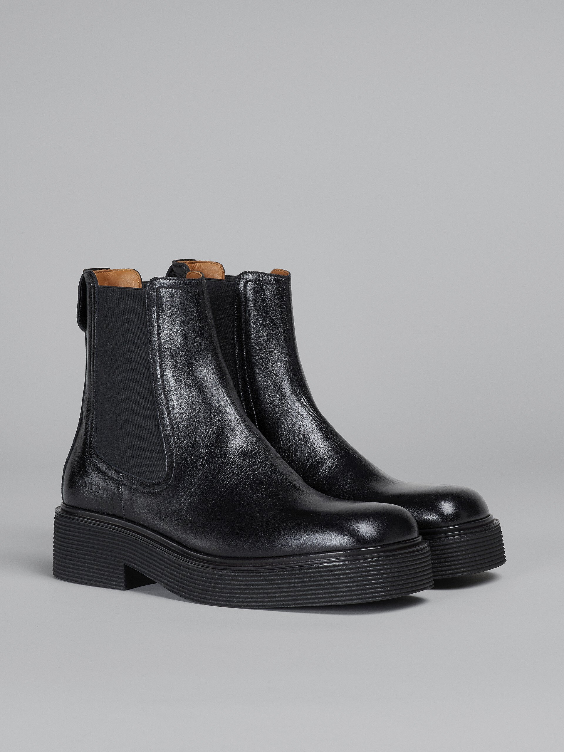 Shiny leather Chelsea boot - Boots - Image 2
