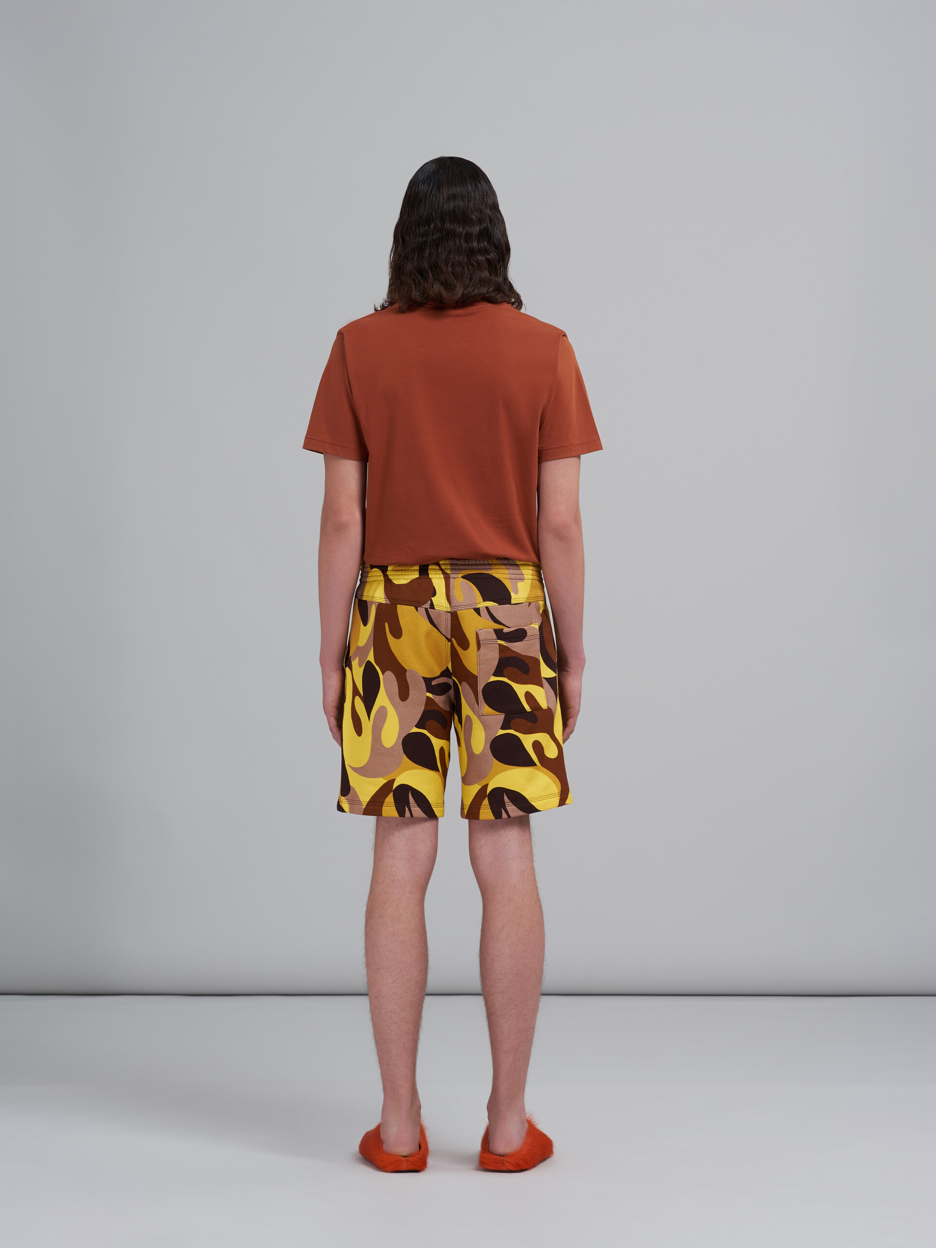 50s Camo print brushed sweatshirt 