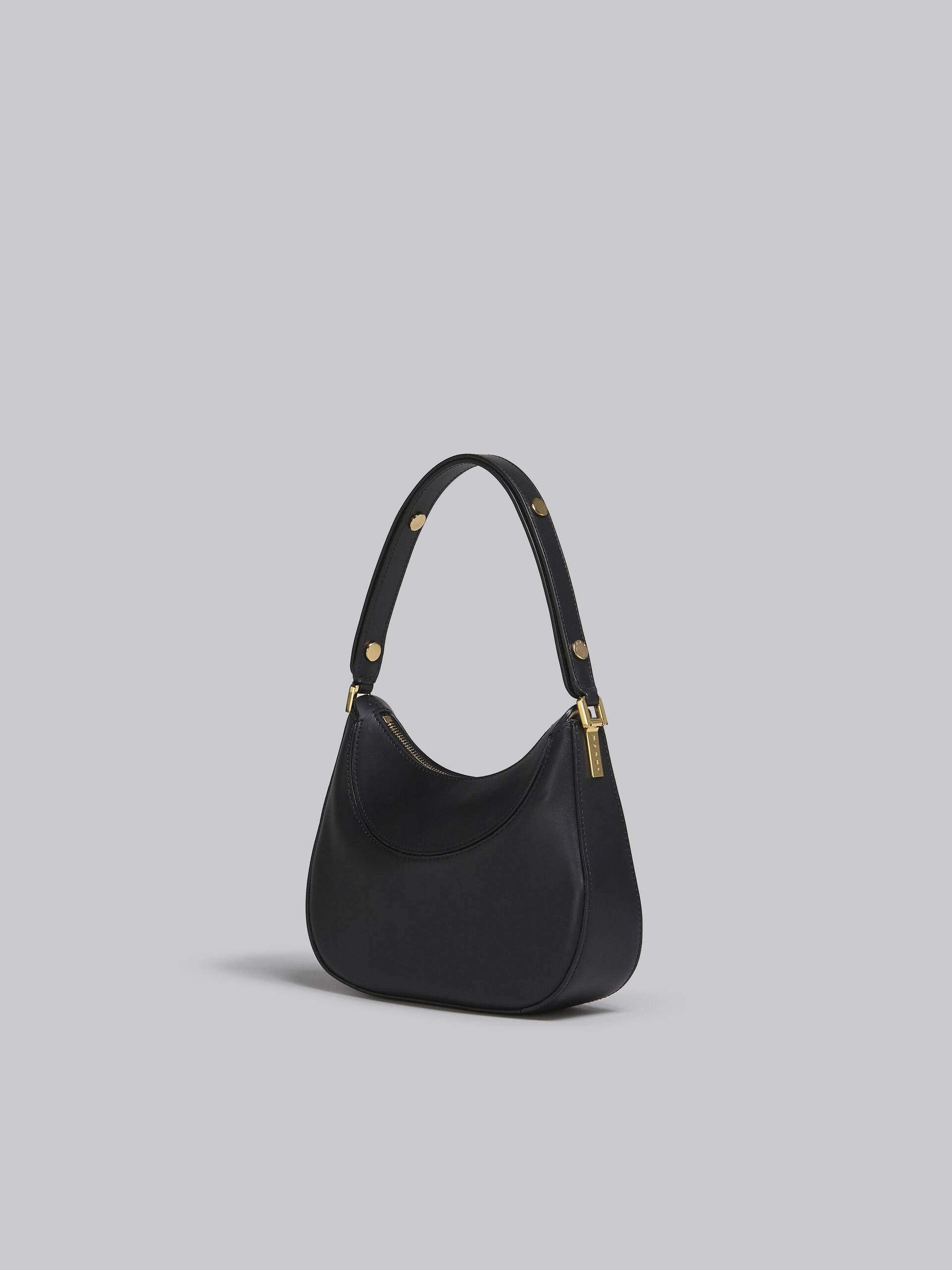 Milano mini bag in black leather - Handbags - Image 3