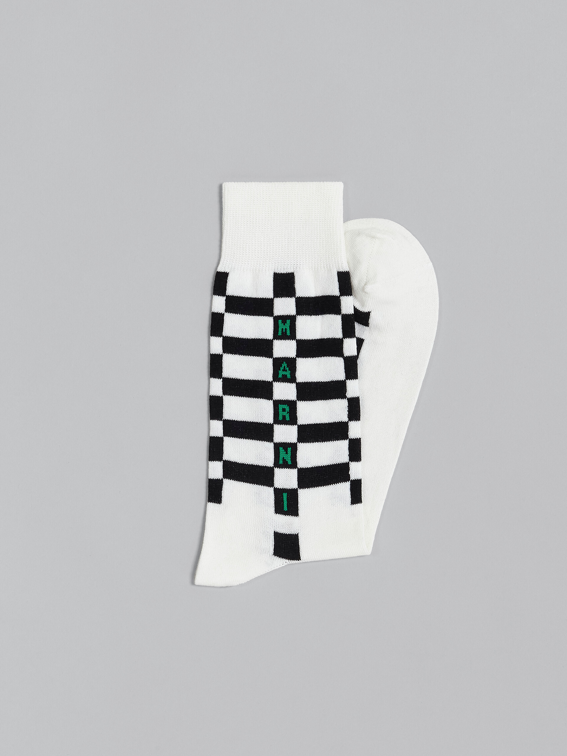 White cotton and nylon socks - Socks - Image 2