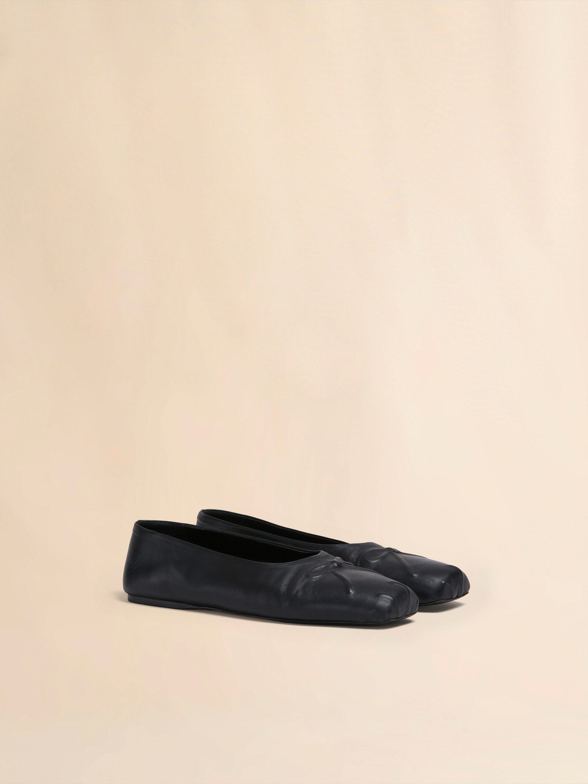 Black nappa leather Little Bow ballet flat - Ballet Shoes - Image 2