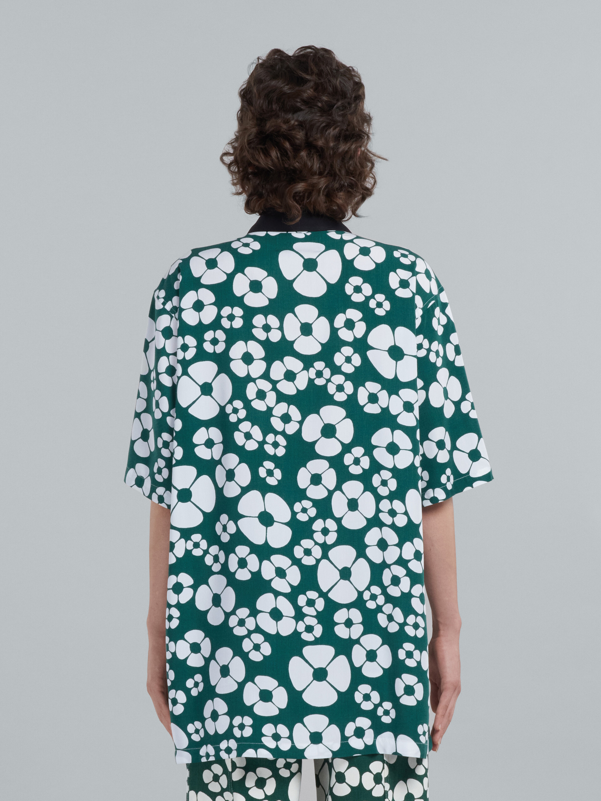 MARNI x CARHARTT WIP - Camiseta floral verde de manga corta - Camisas - Image 3