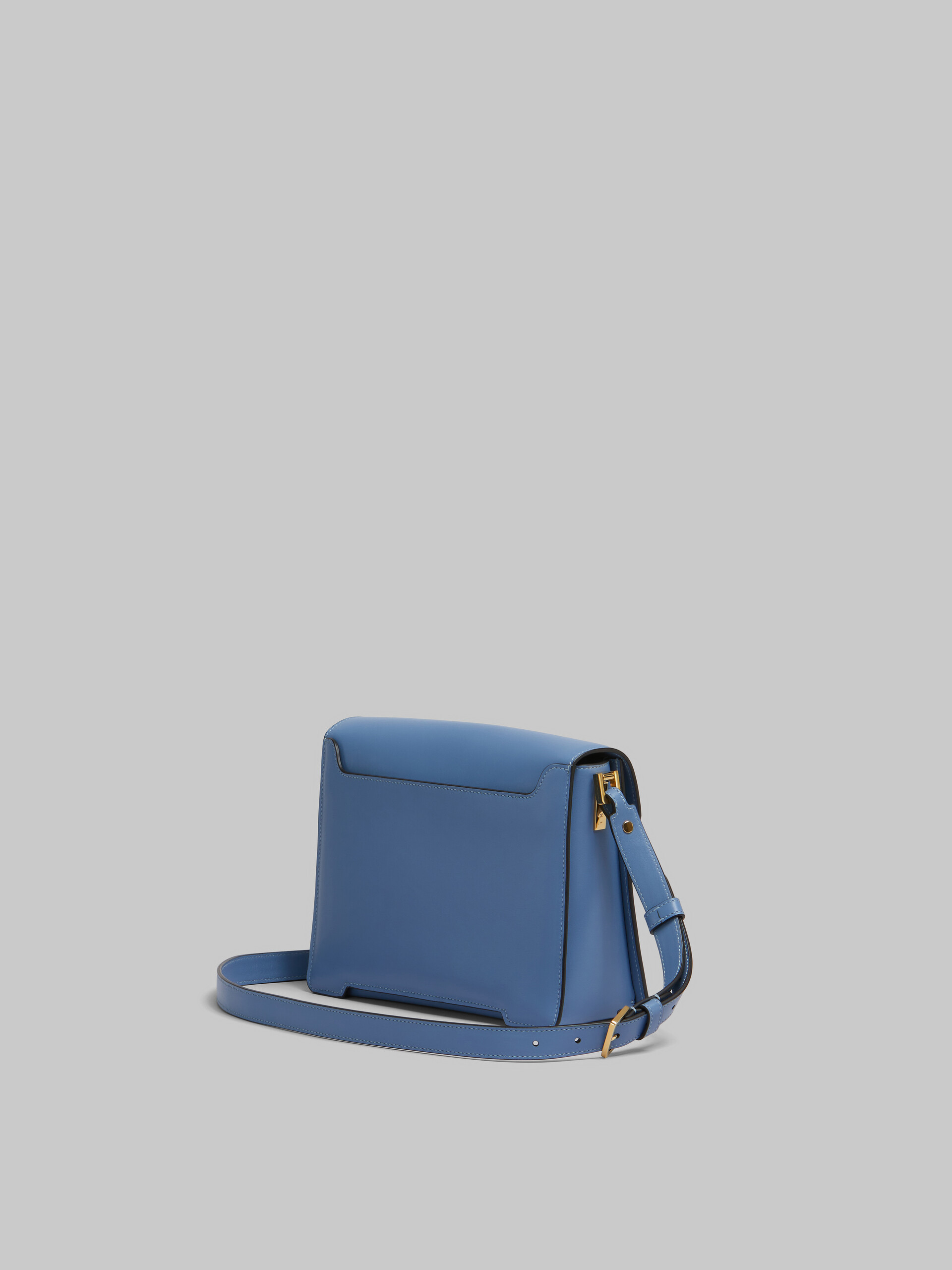 Blaue mittelgroße Trunkaroo Schultertasche aus Leder - Schultertaschen - Image 3
