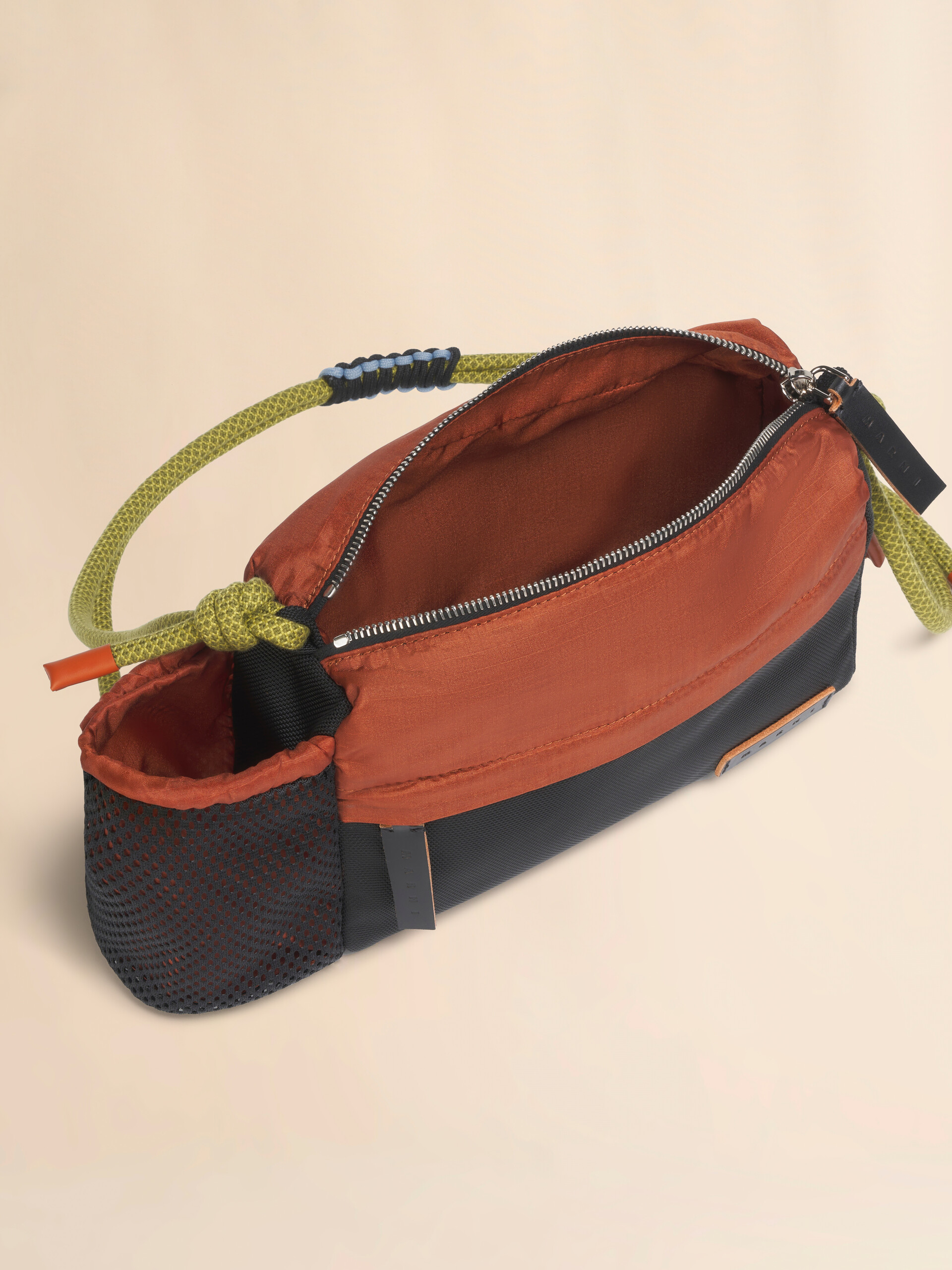 ブラウン＆ブラック ナイロン製 Modulus クロスボディバッグ - ショルダーバッグ - Image 4