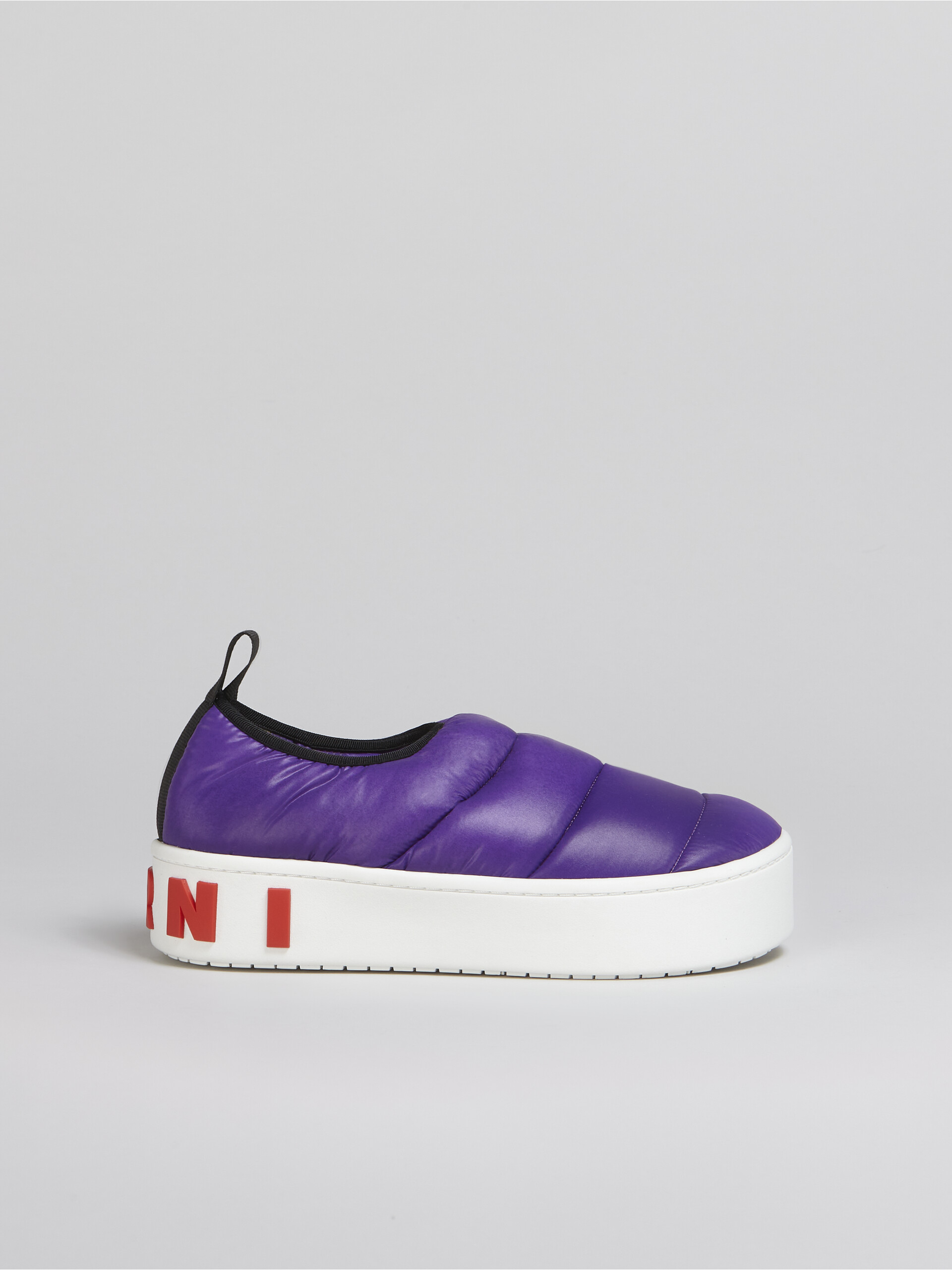 Sneaker PAW senza lacci in nylon trapuntato viola - Sneakers - Image 1