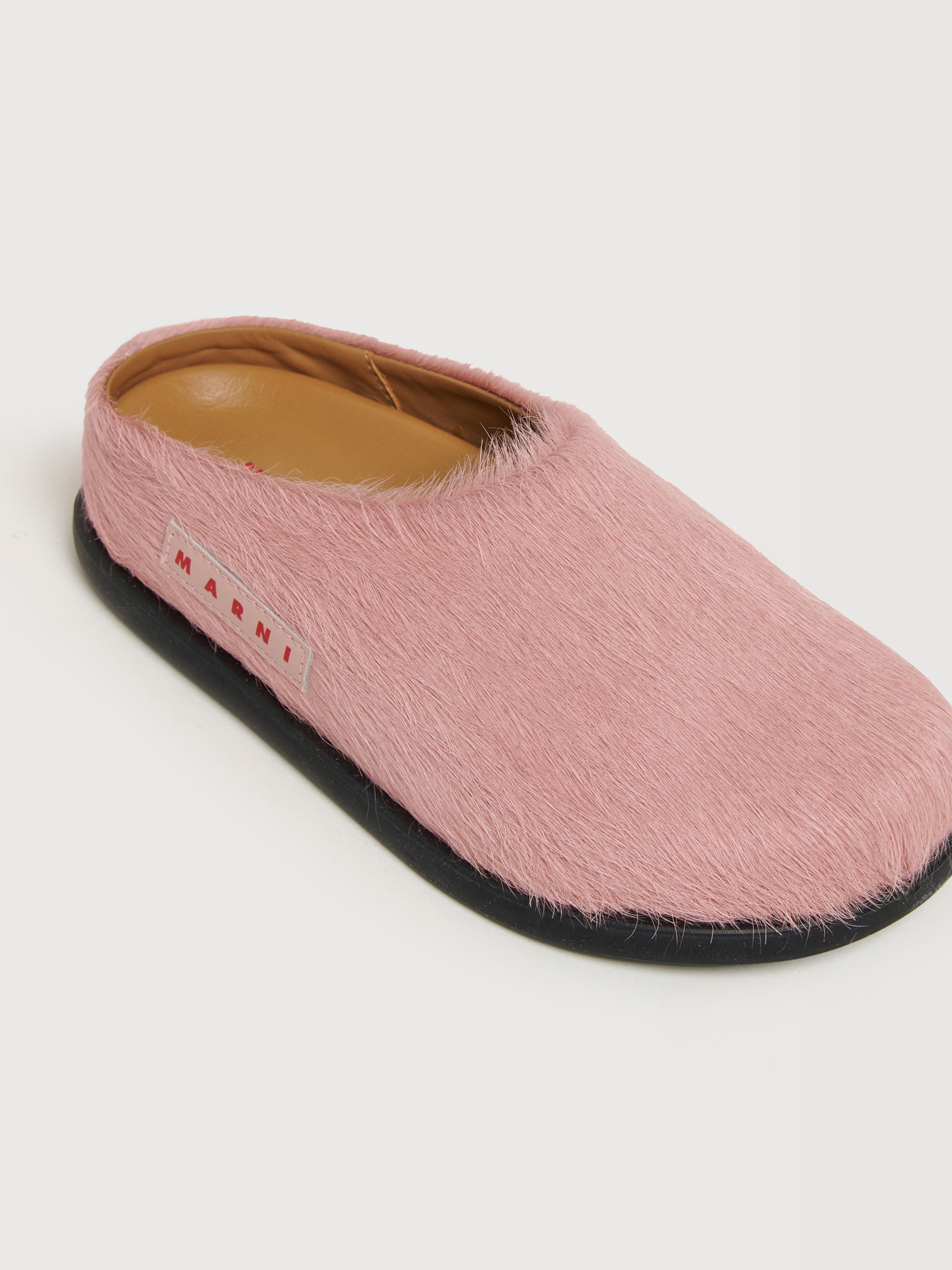 Pink pony hair Fussbett sabot - Sneakers - Image 4