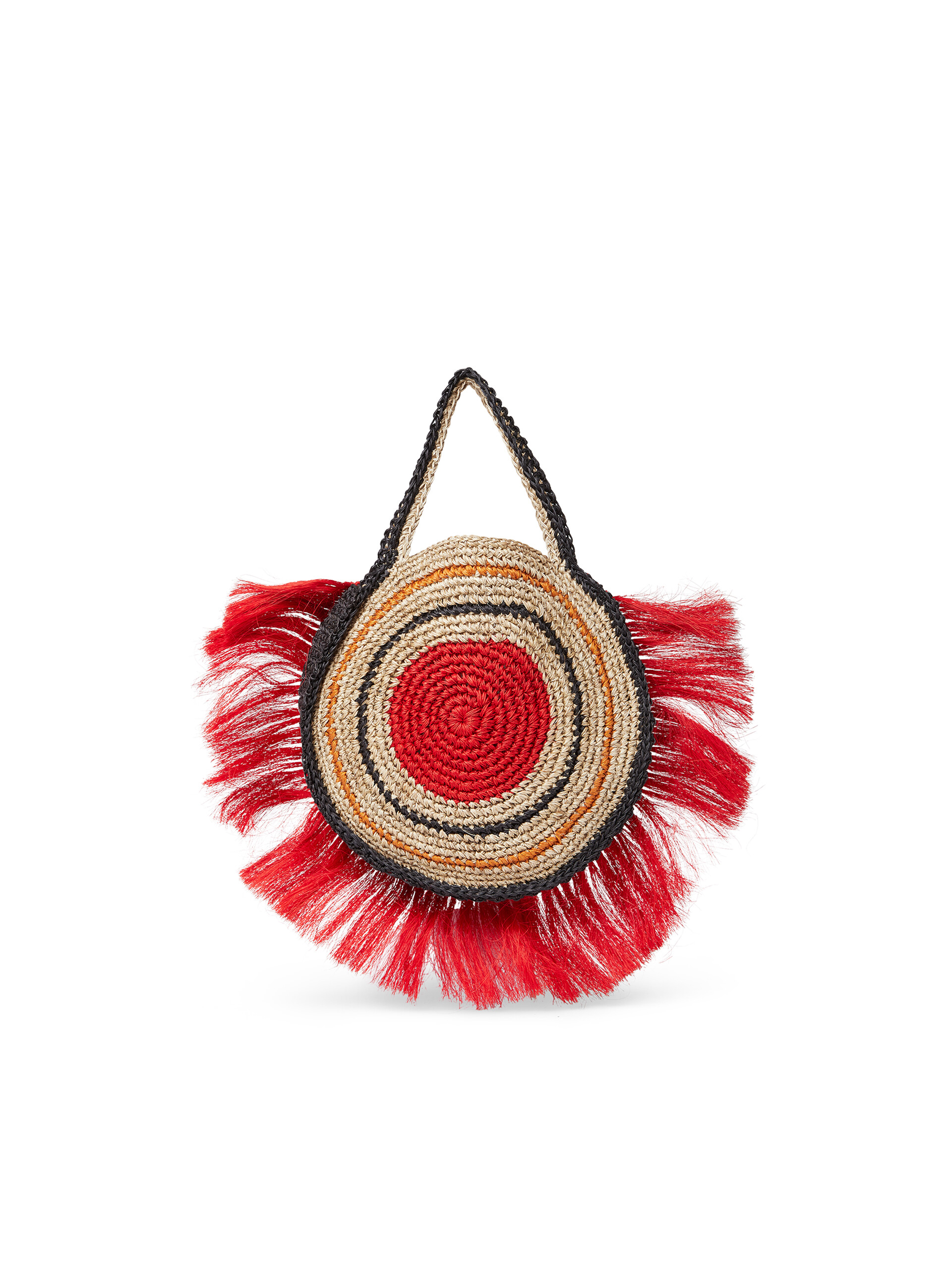 MARNI MARKET handbag in natural fibre with fringes - Bags - Image 3