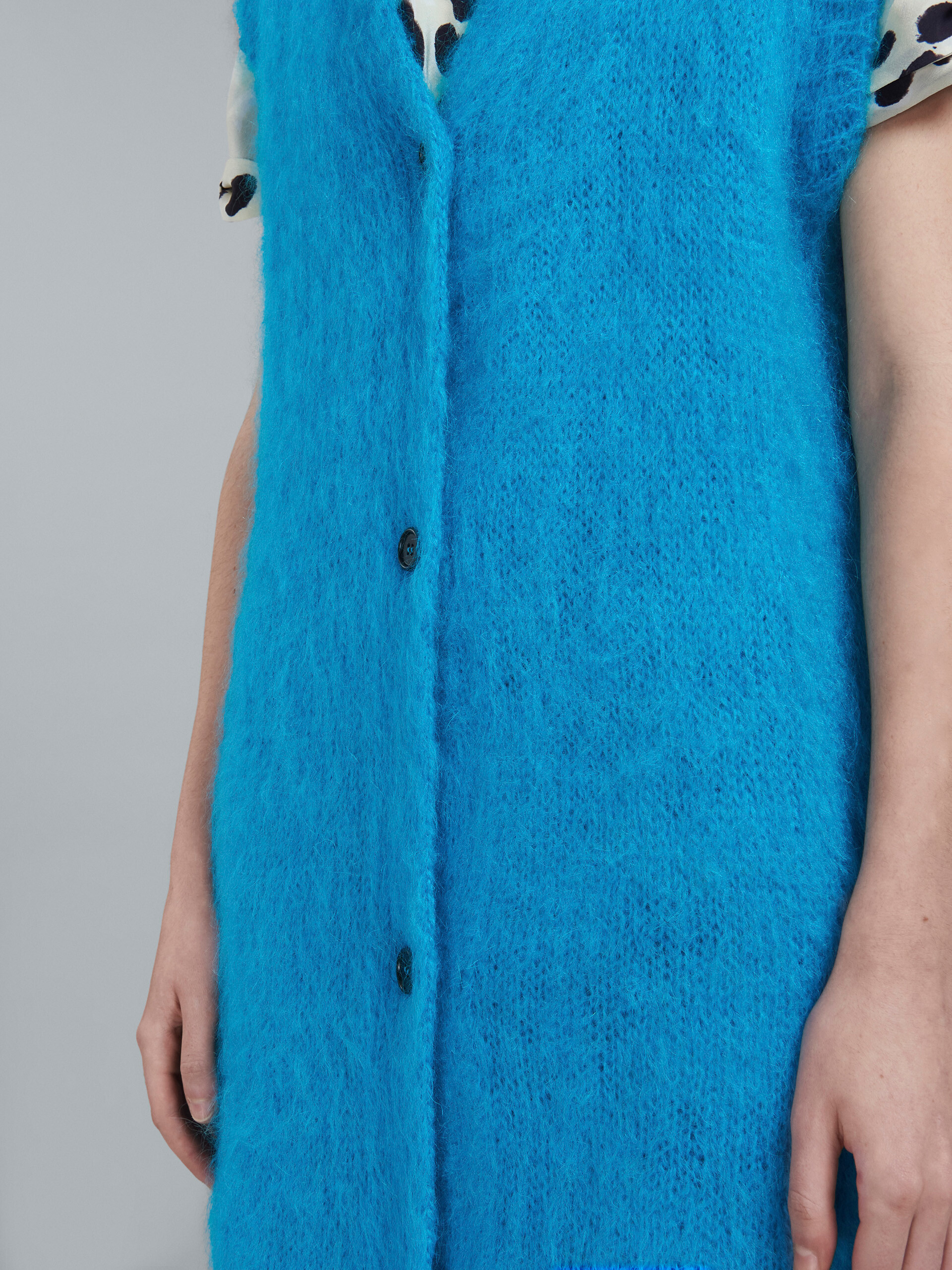 Mohair and wool long vest - Waistcoat - Image 5
