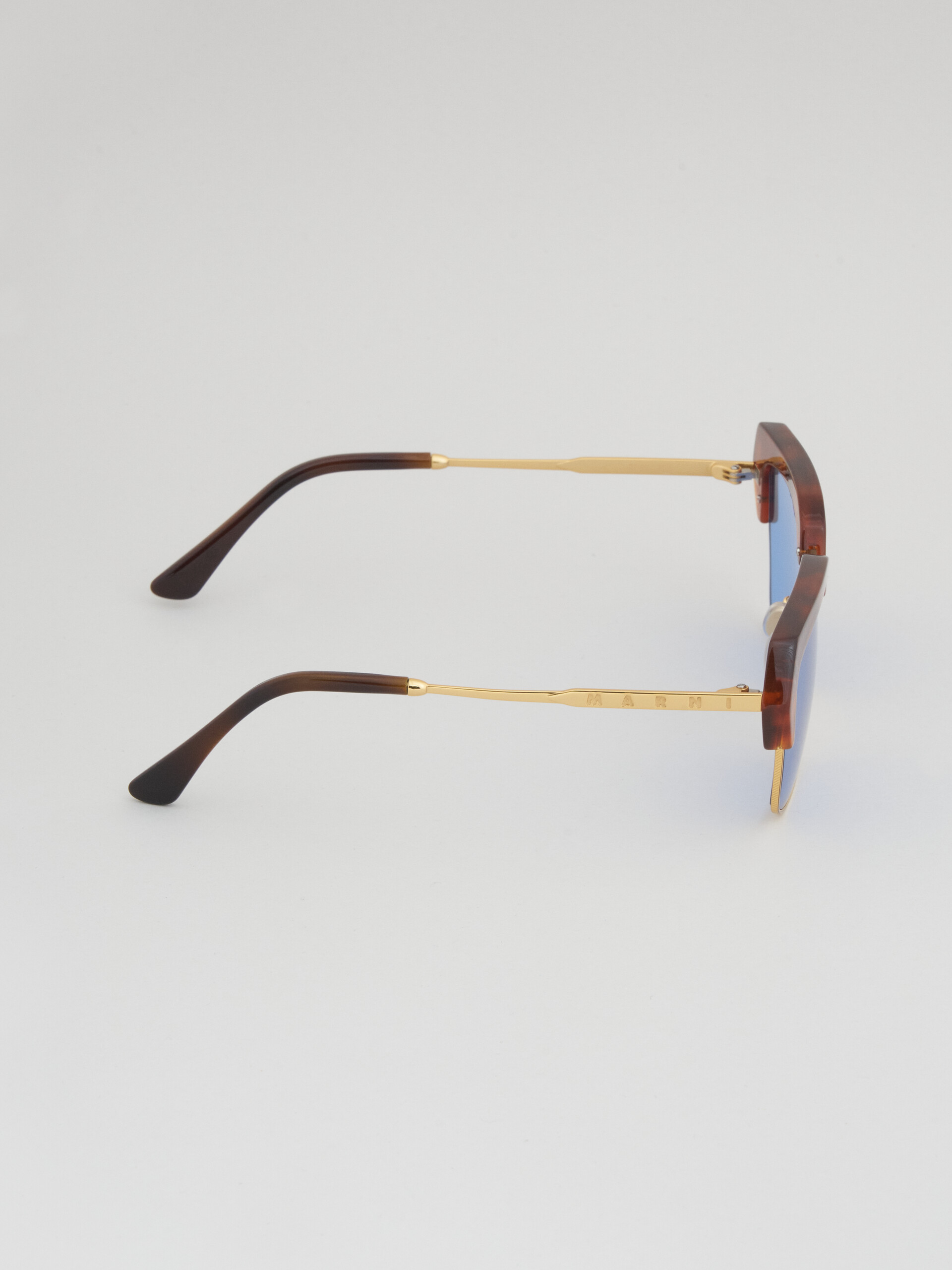 Blue THREE GORGES metal and acetate sunglasses - Optical - Image 3