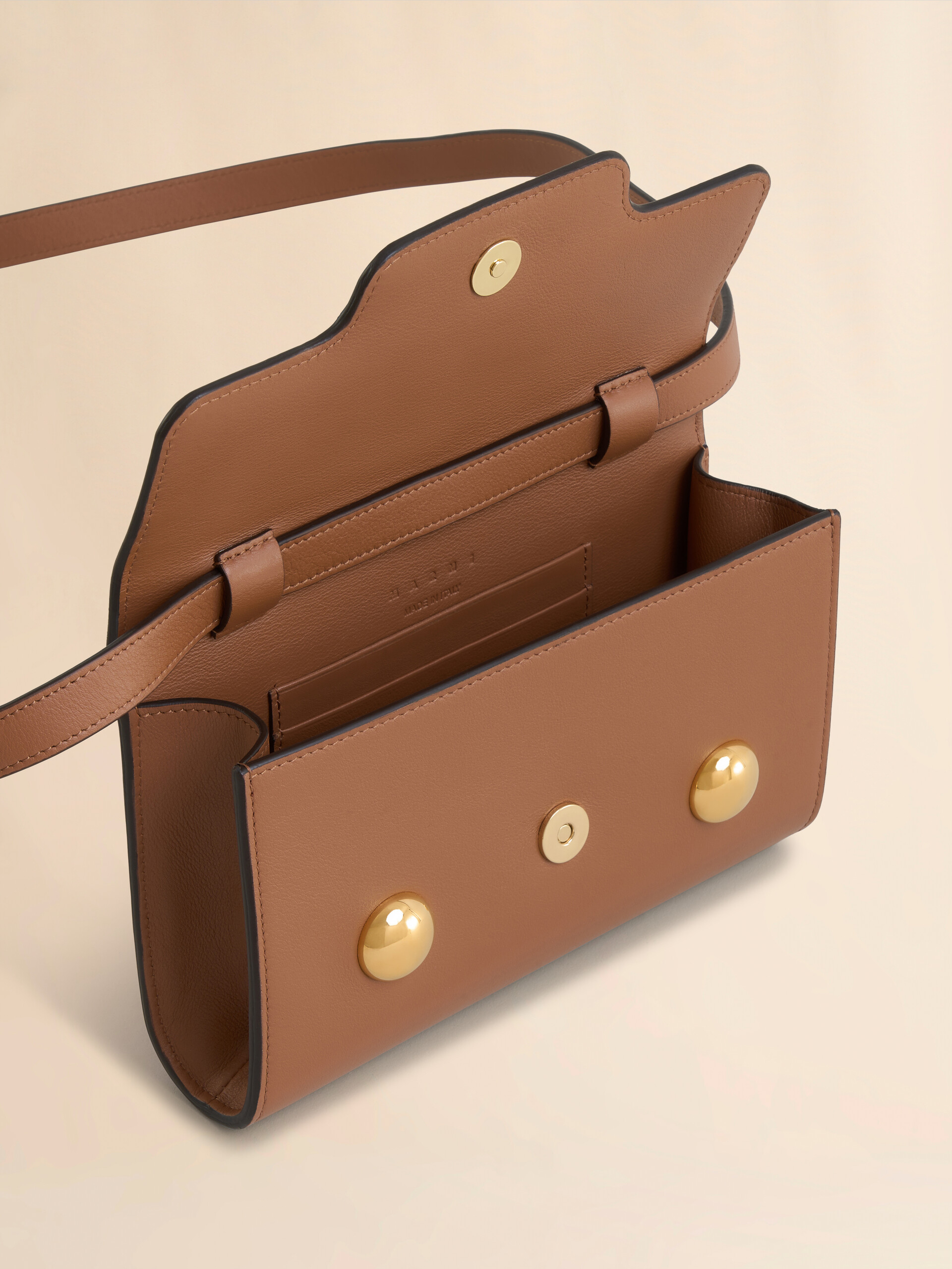 Light brown leather Trunkaroo clutch - Pochettes - Image 3
