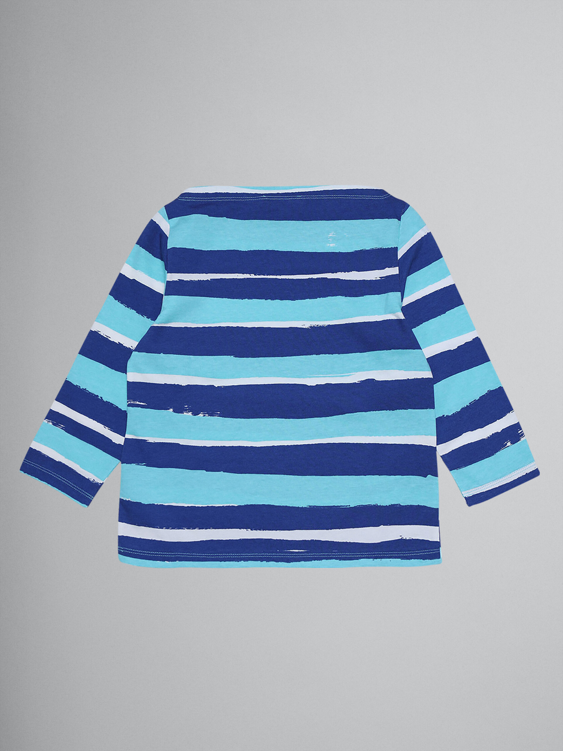 Stripe print cotton jersey T-shirt - T-shirts - Image 2