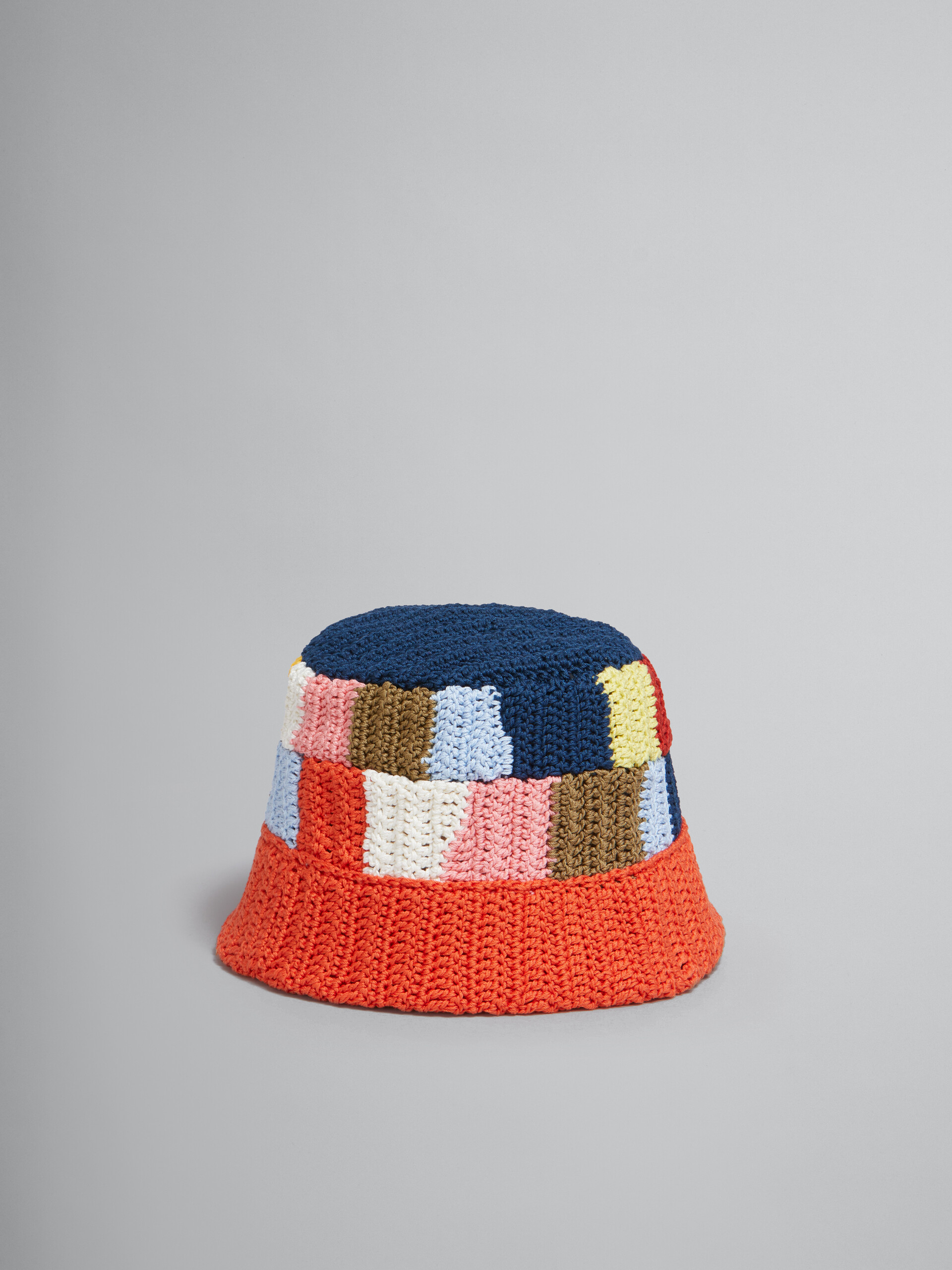 Marni x No Vacancy Inn - Multicolour cotton-knit bucket hat - Hats - Image 1
