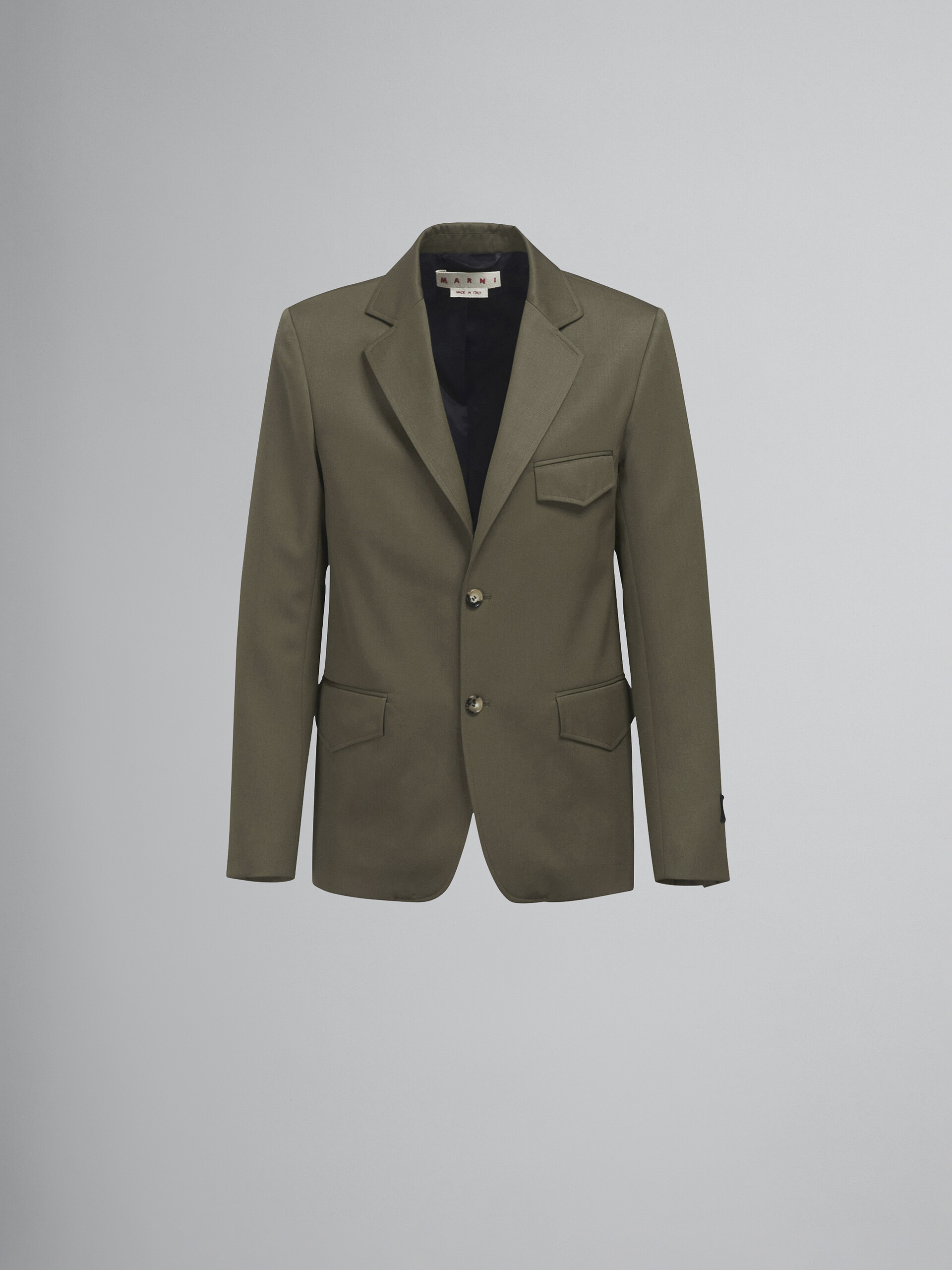 Wool gabardine blazer - Jackets - Image 1