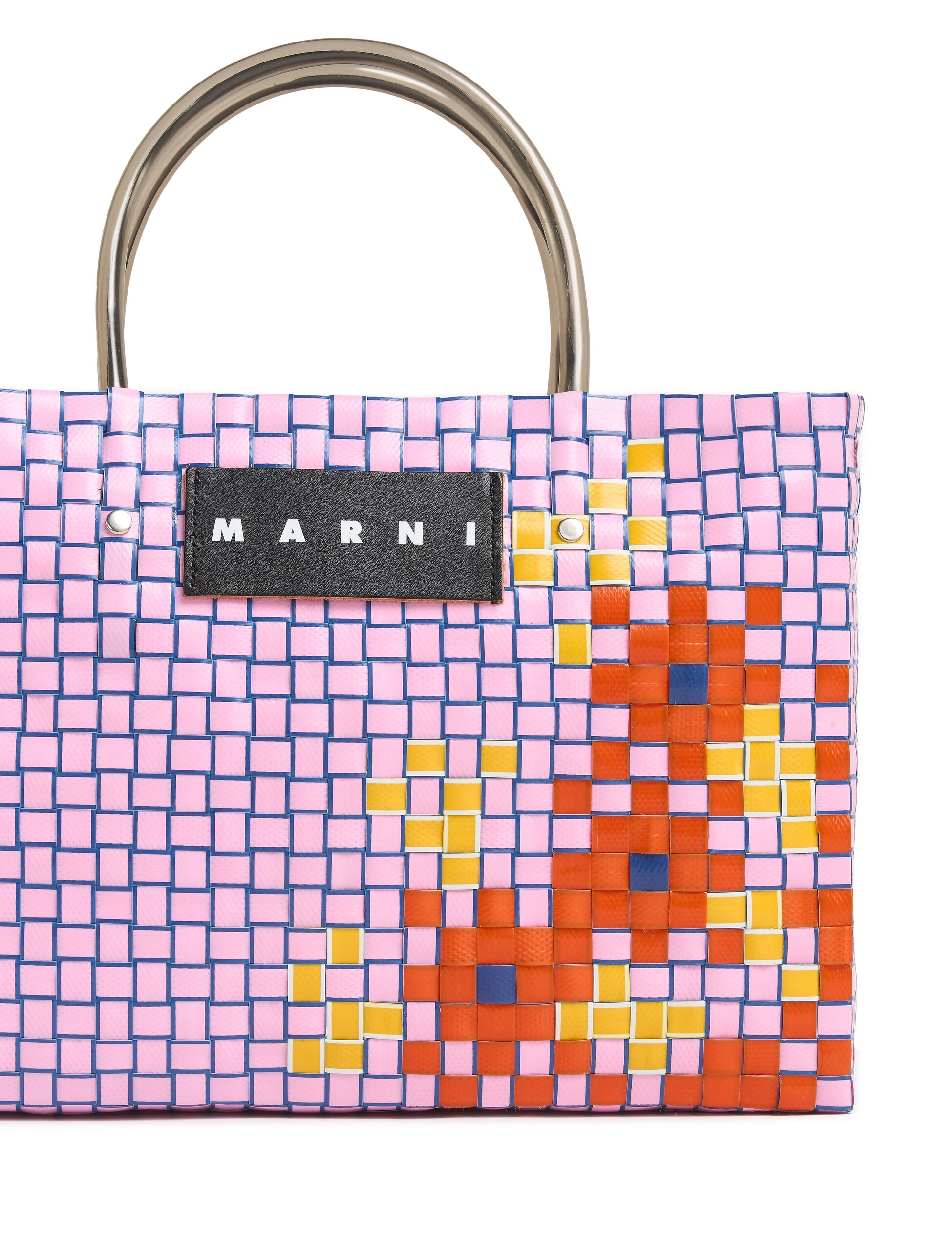 ブルー MARNI MARKET MINI FLOWER BASKET - ショッピングバッグ - Image 4