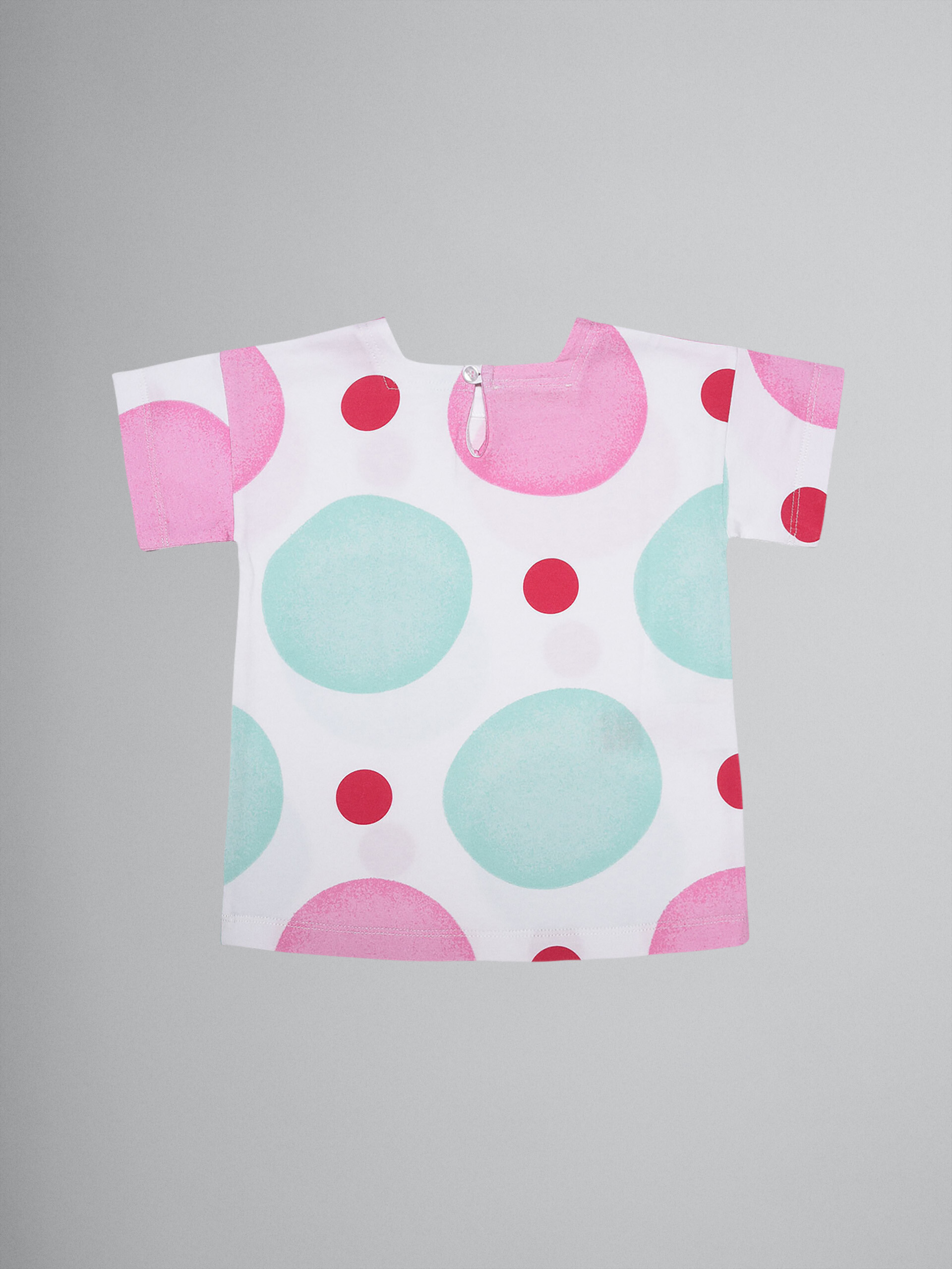 Maxi Dots print cotton jersey cover-up - Beachwear - Image 2