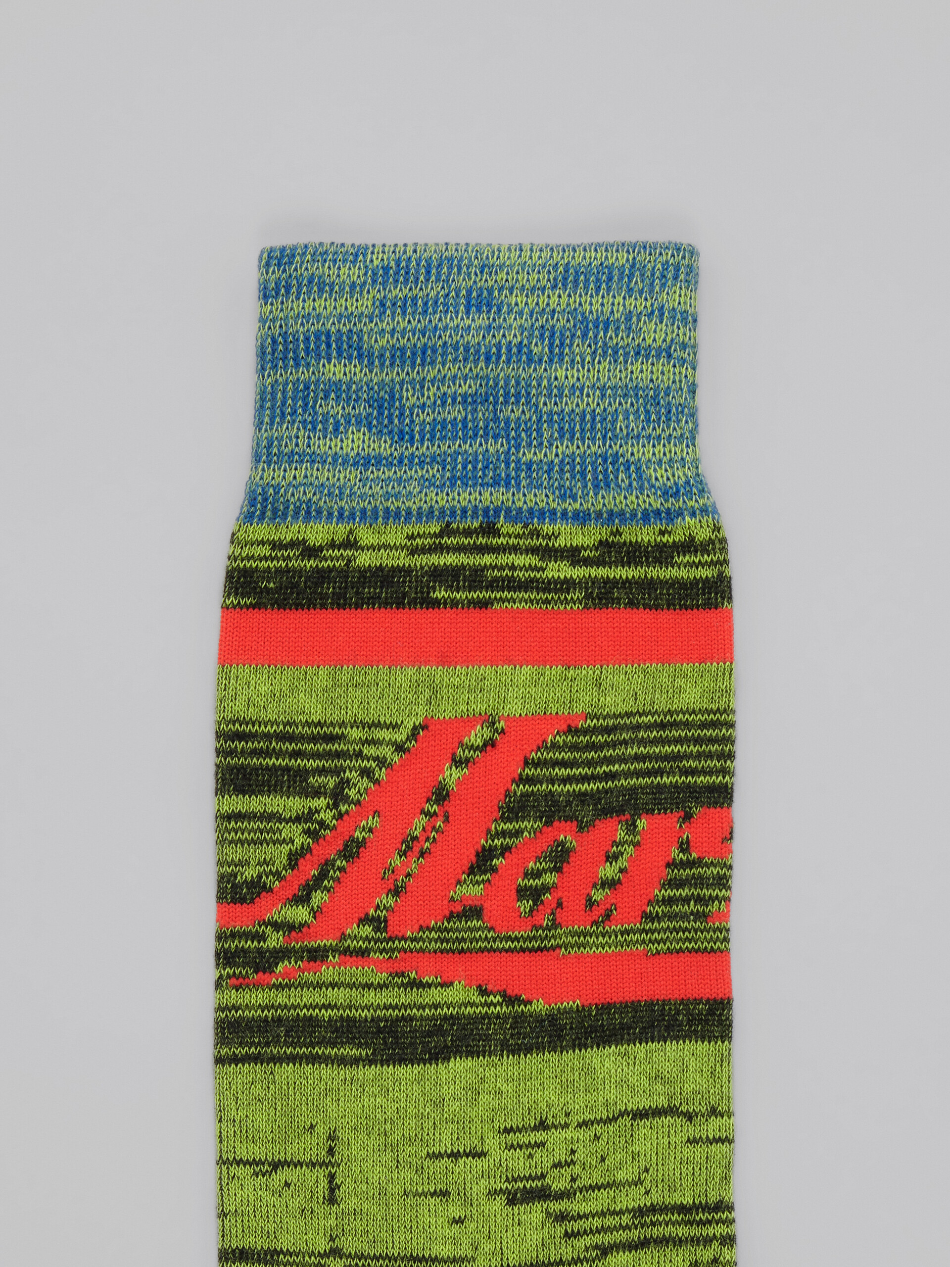 Green-tone logo socks - Socks - Image 3