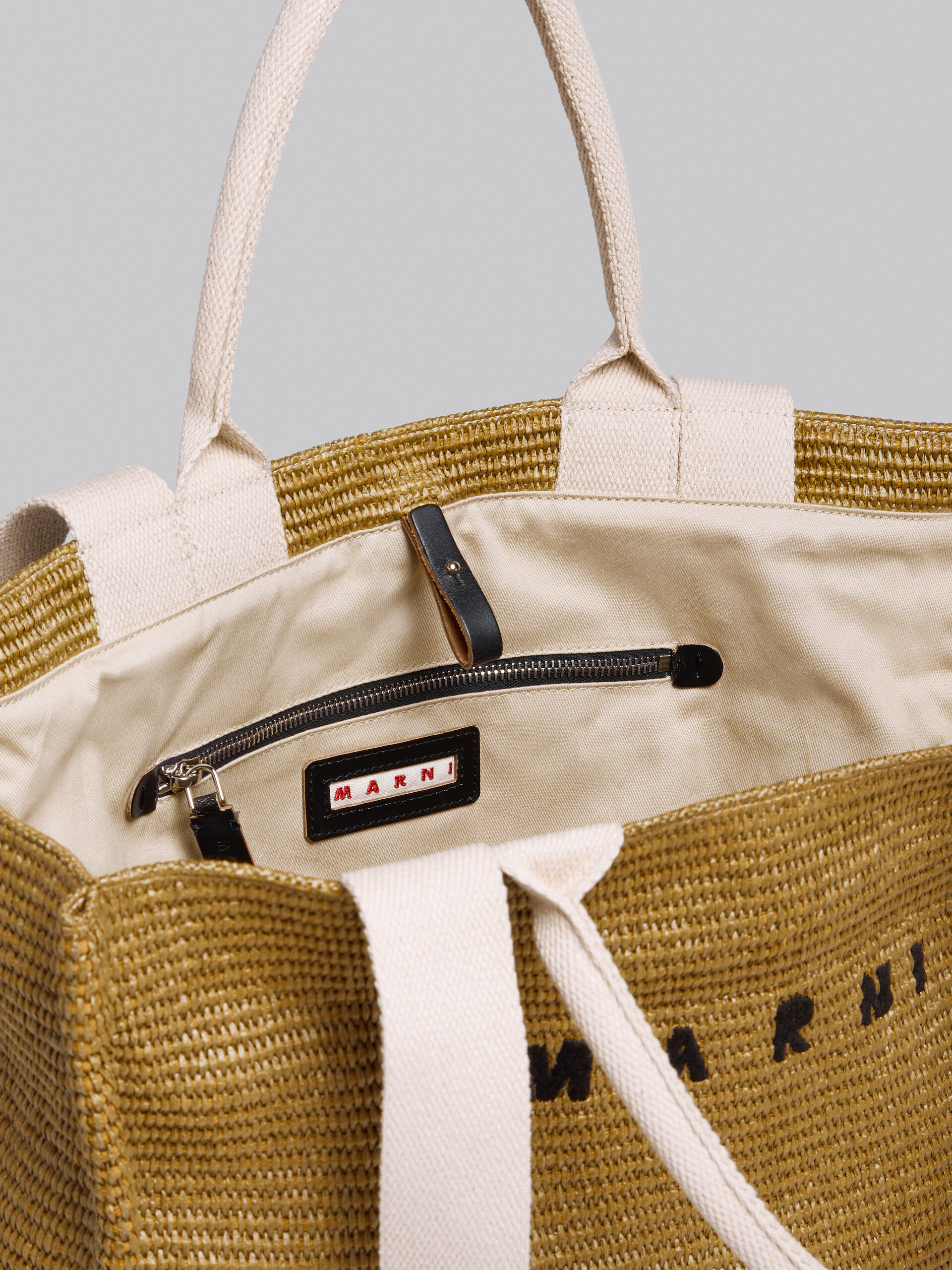 Natural raffia Large Tote Bag - Shopping Bags - Image 4