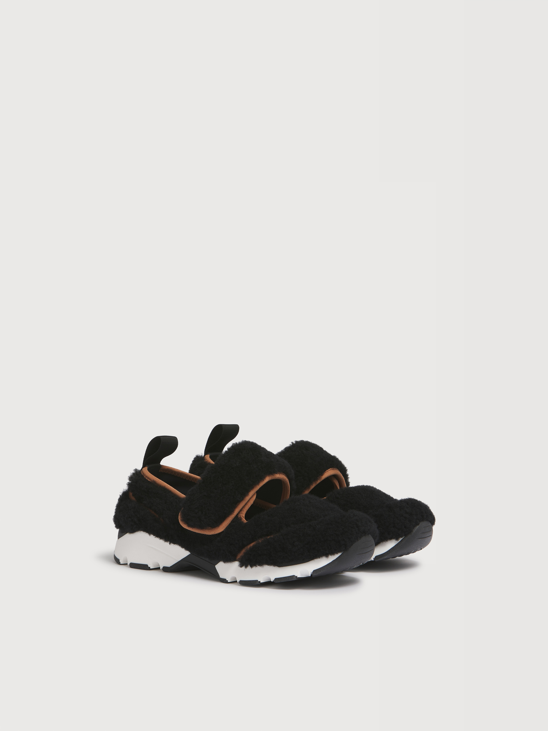 Sneaker Mary Jane in shearling nero - Sneakers - Image 2