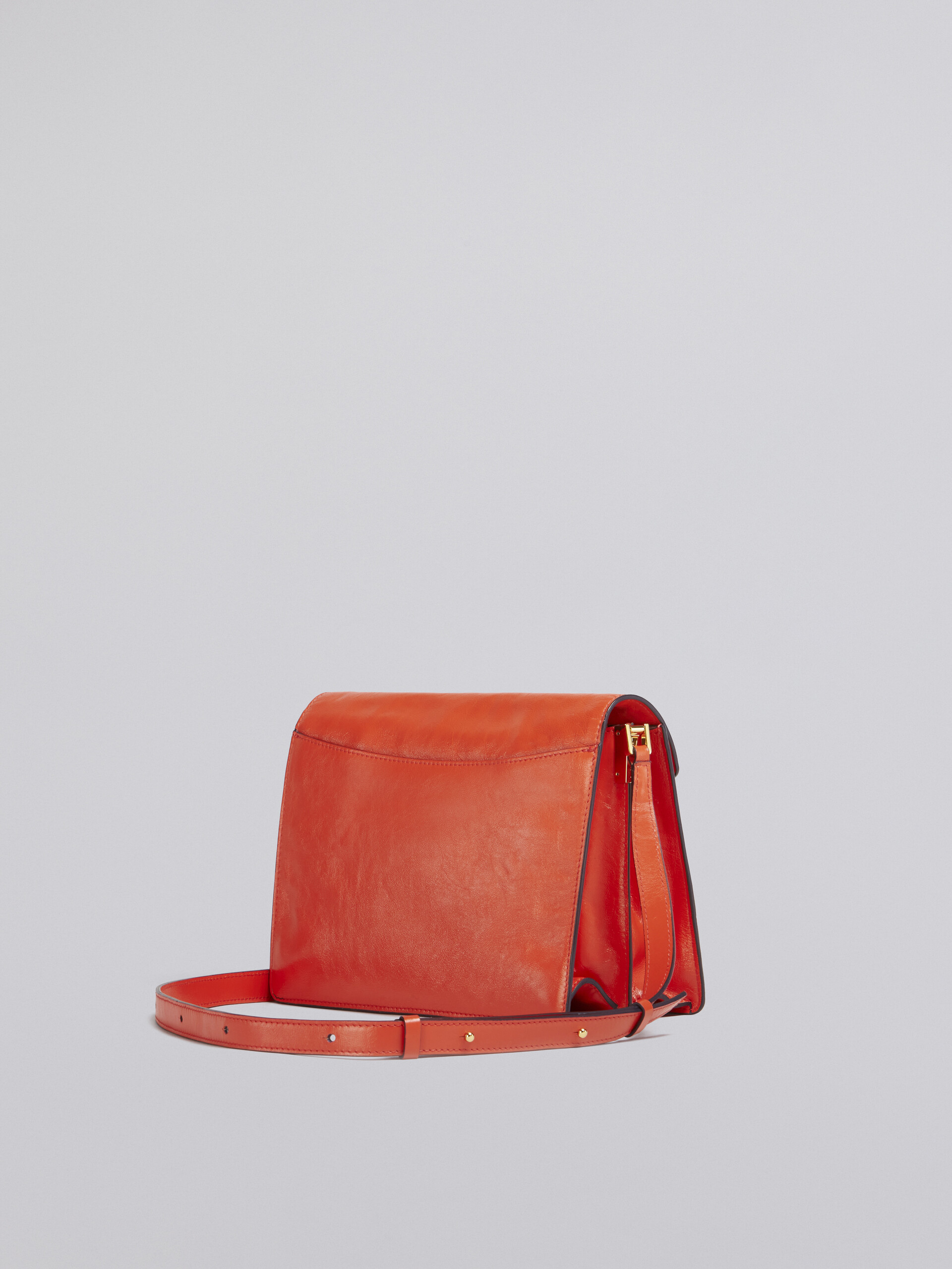 TRUNK SOFT large bag in orange leather - Shoulder Bag - Image 2