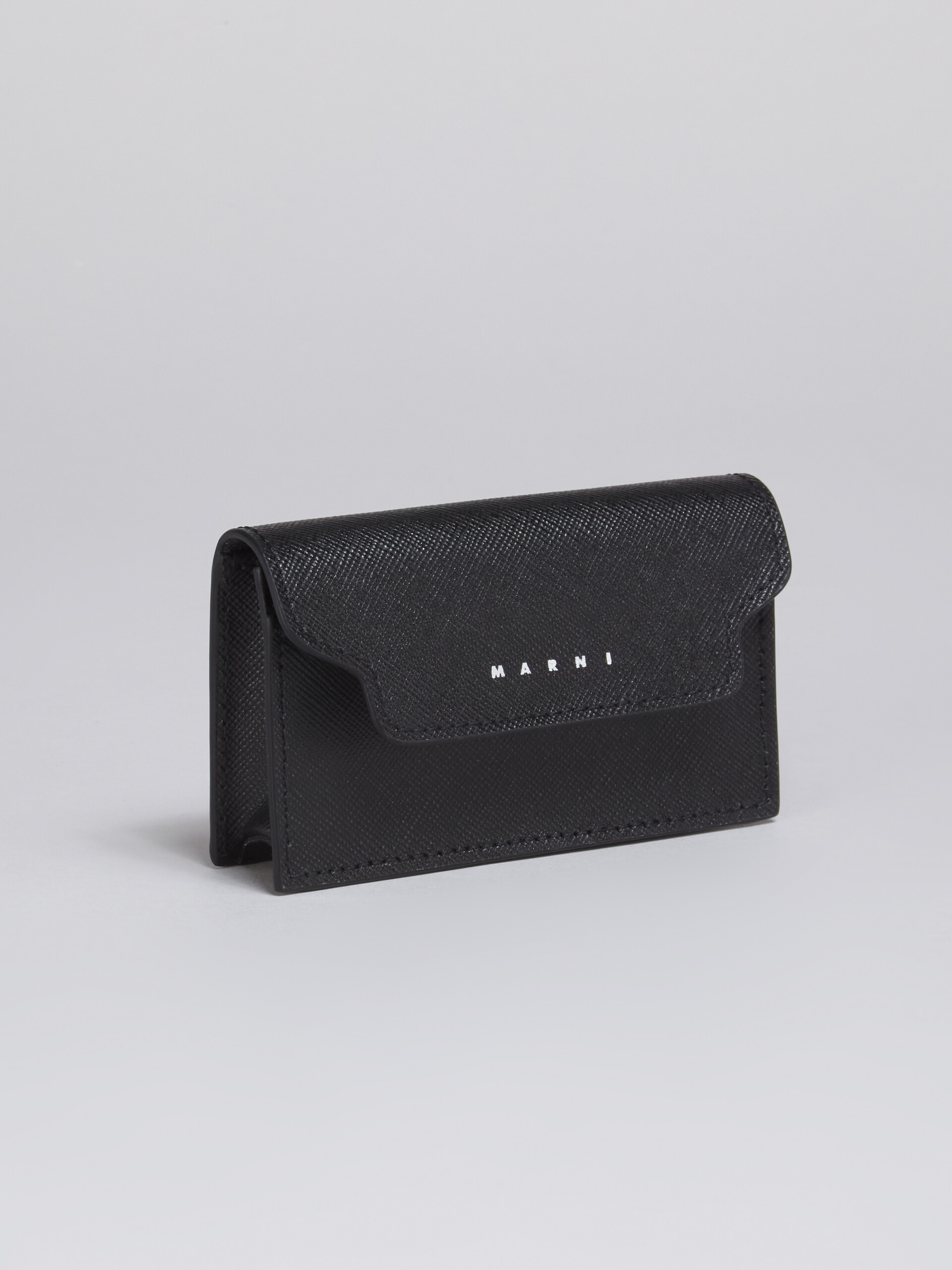 Black Saffiano leather zip-around wallet - Wallets - Image 4